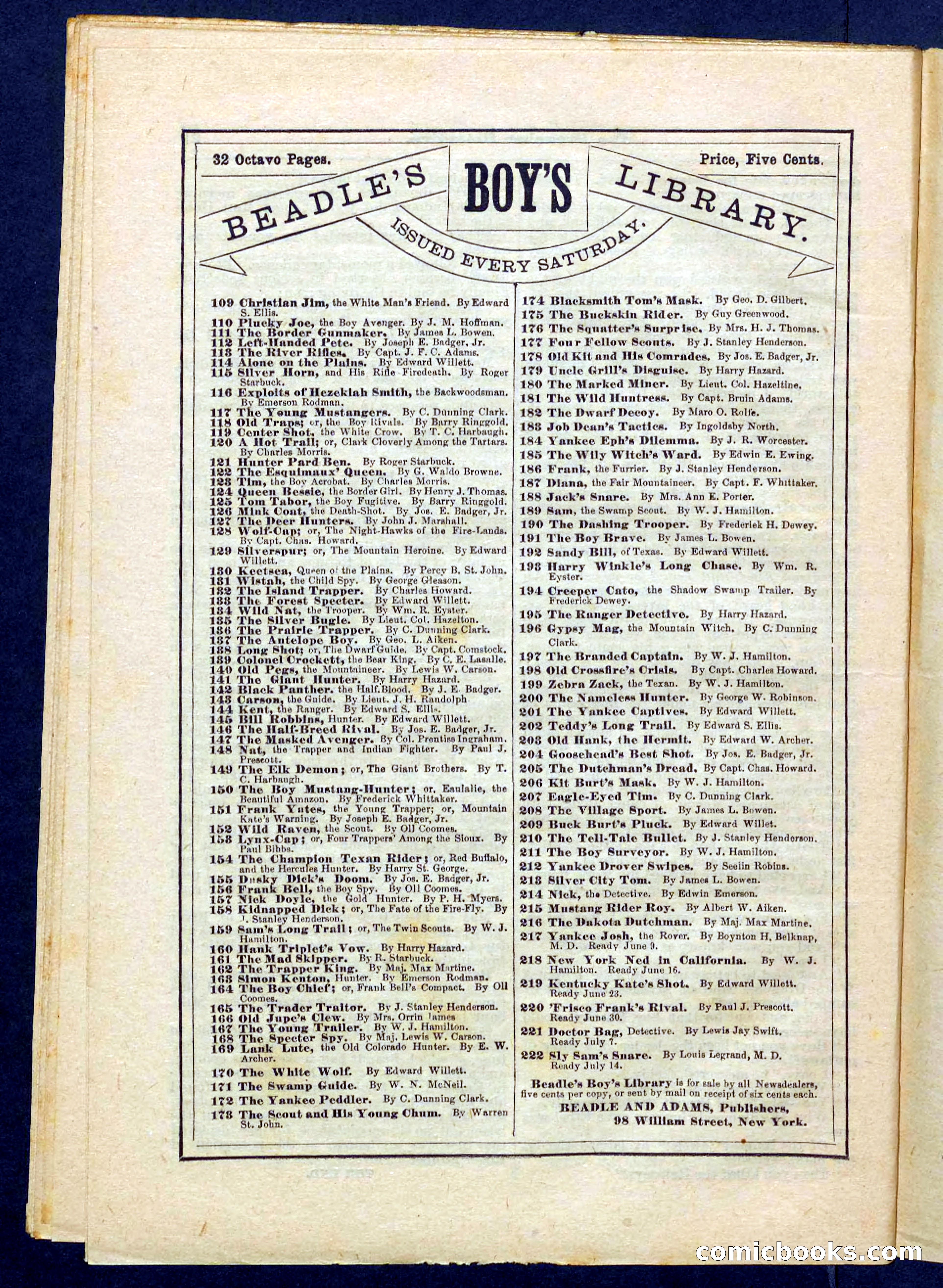 Beadle's Pocket Library No. 228 — page 30 of 32