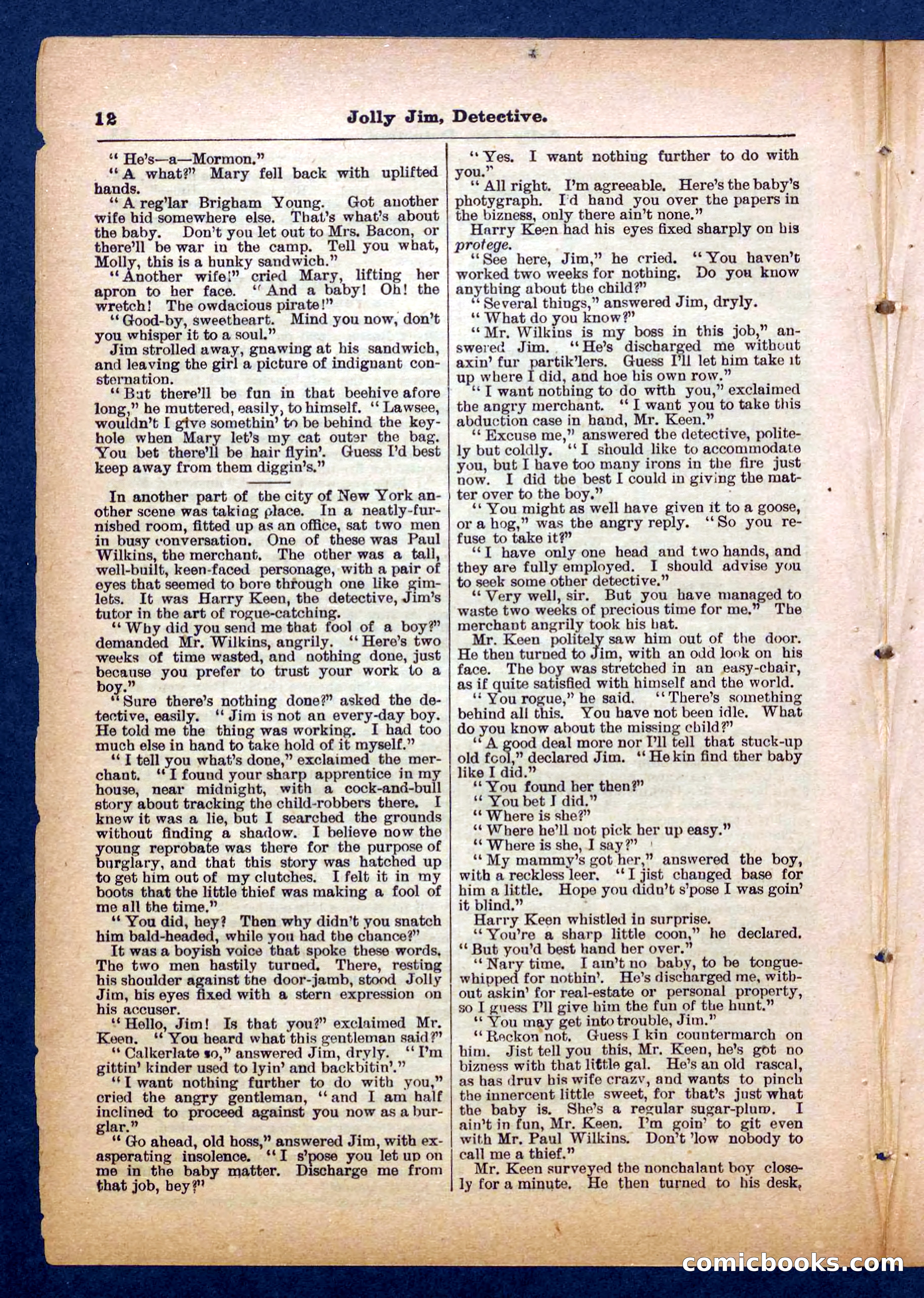 Beadle's Pocket Library No. 255: Jolly Jim, Detective — page 12 of 32