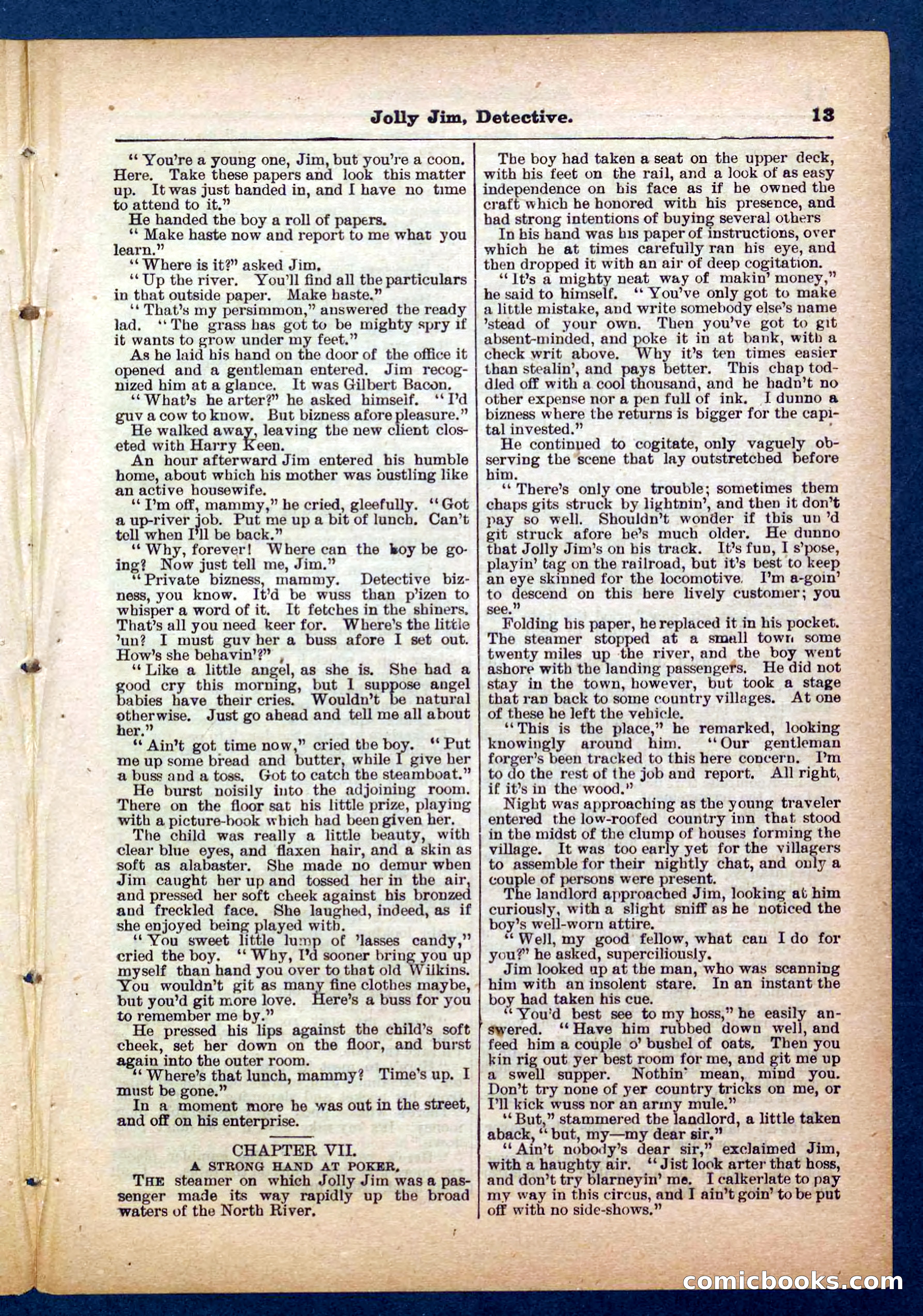 Beadle's Pocket Library No. 255: Jolly Jim, Detective — page 13 of 32