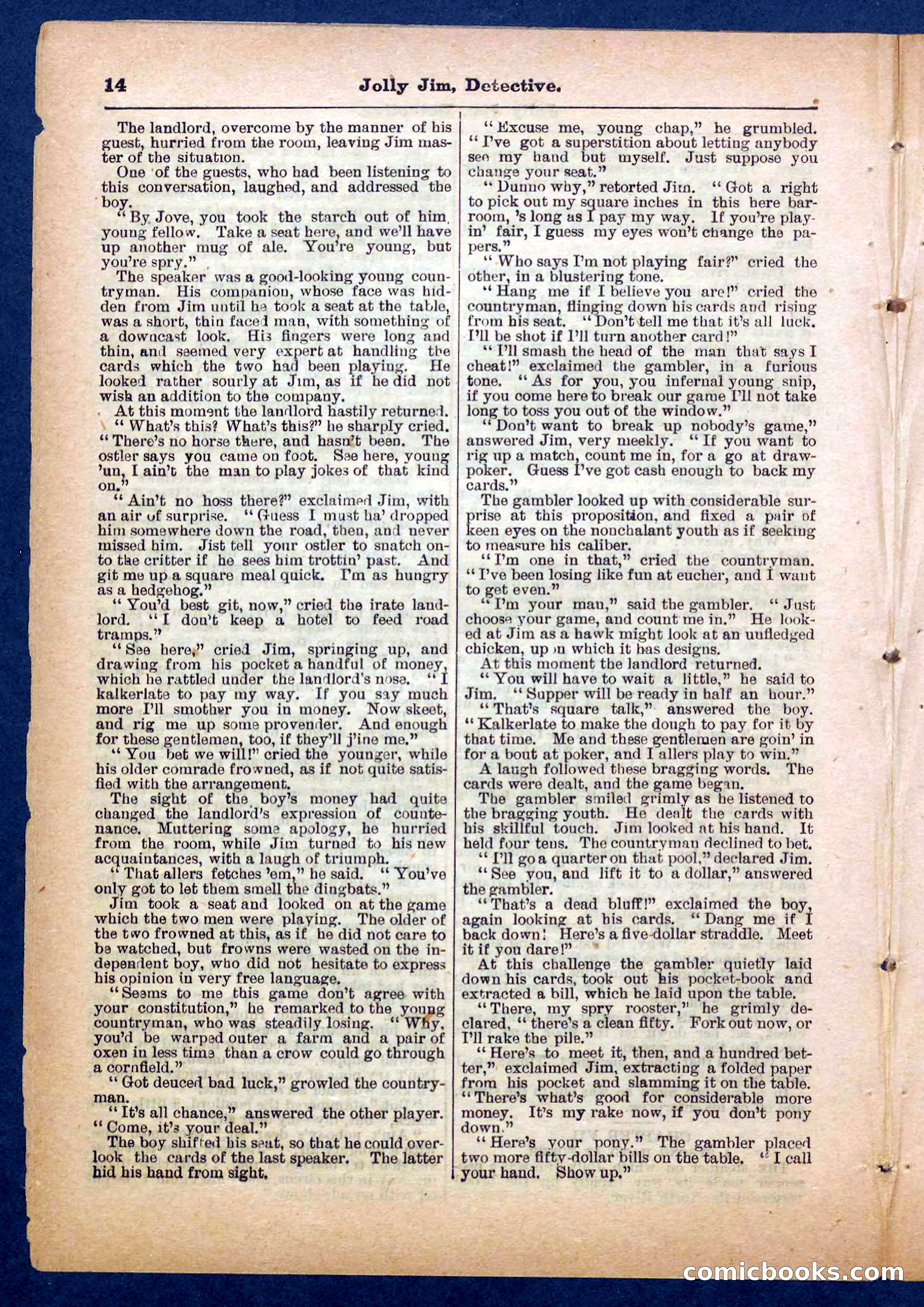 Beadle's Pocket Library No. 255: Jolly Jim, Detective — page 14 of 32