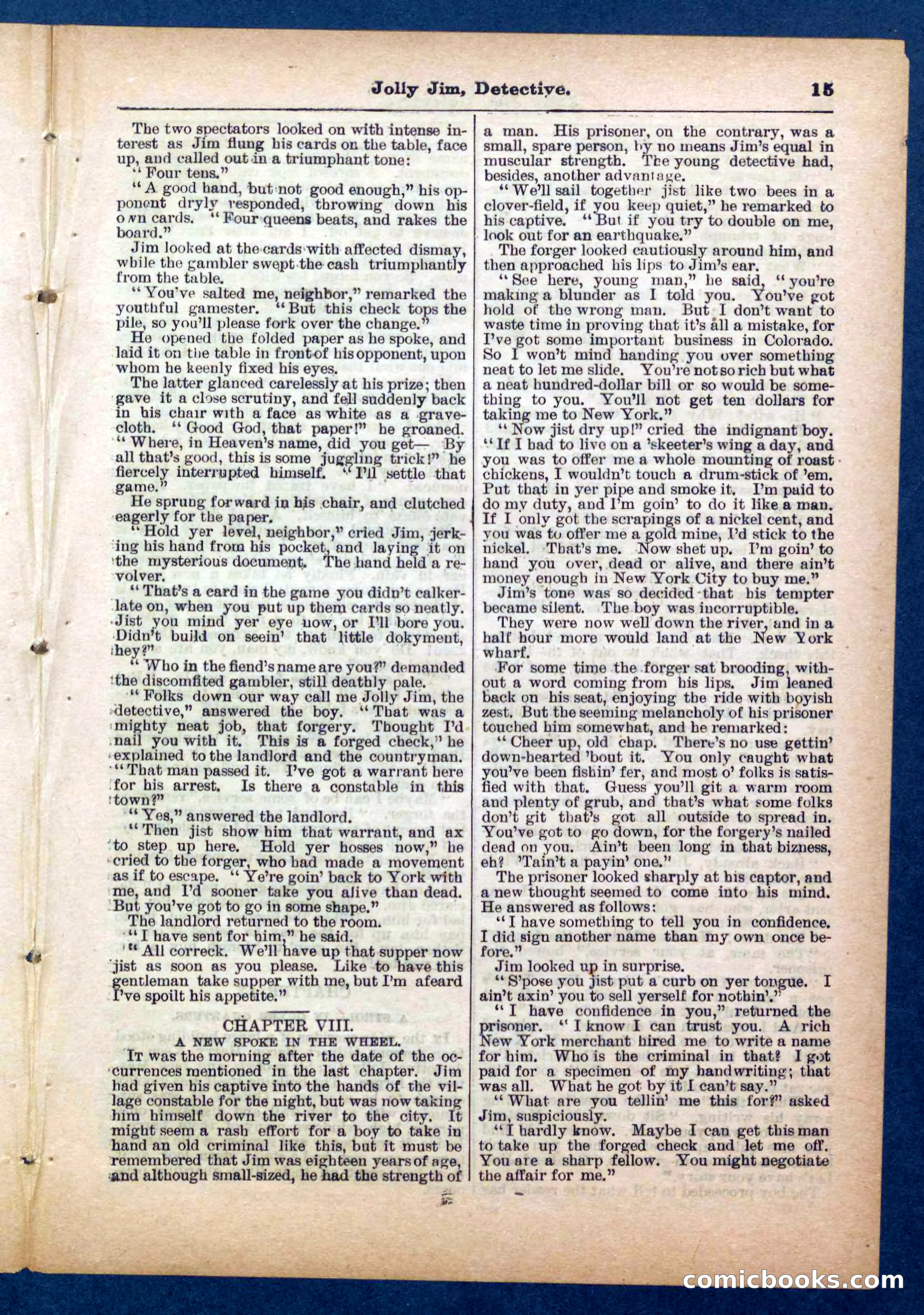 Beadle's Pocket Library No. 255: Jolly Jim, Detective — page 15 of 32