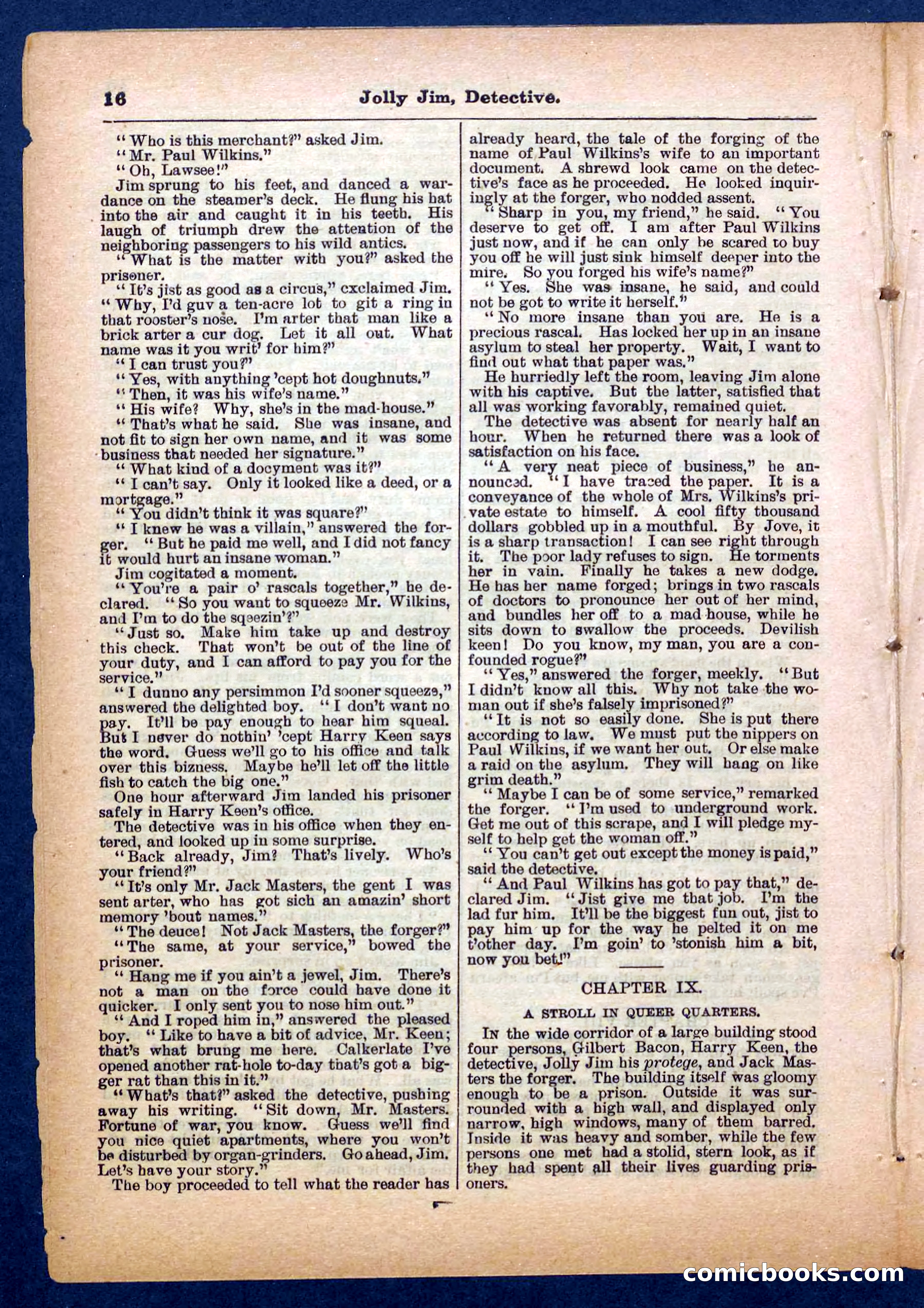 Beadle's Pocket Library No. 255: Jolly Jim, Detective — page 16 of 32