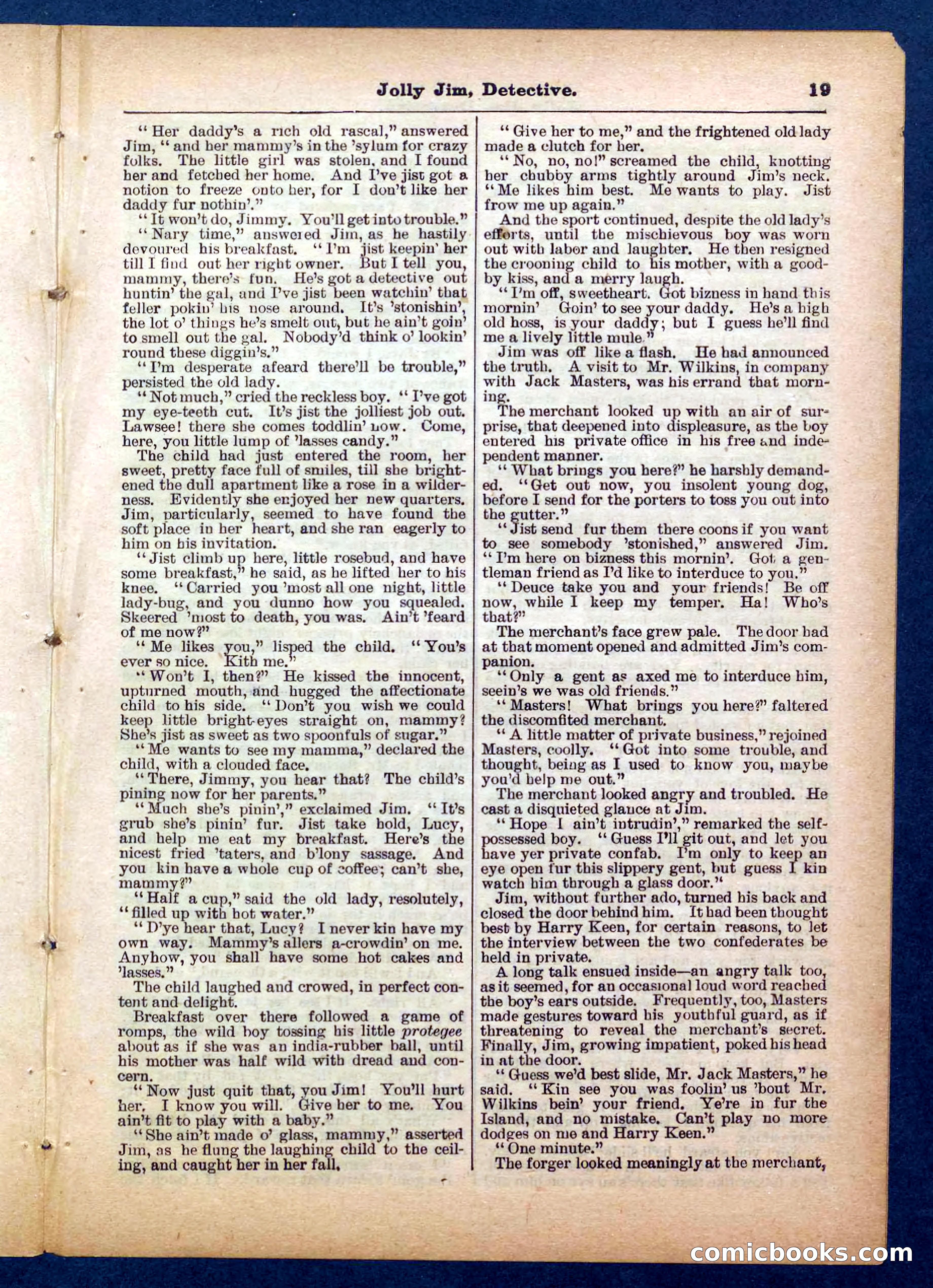 Beadle's Pocket Library No. 255: Jolly Jim, Detective — page 19 of 32