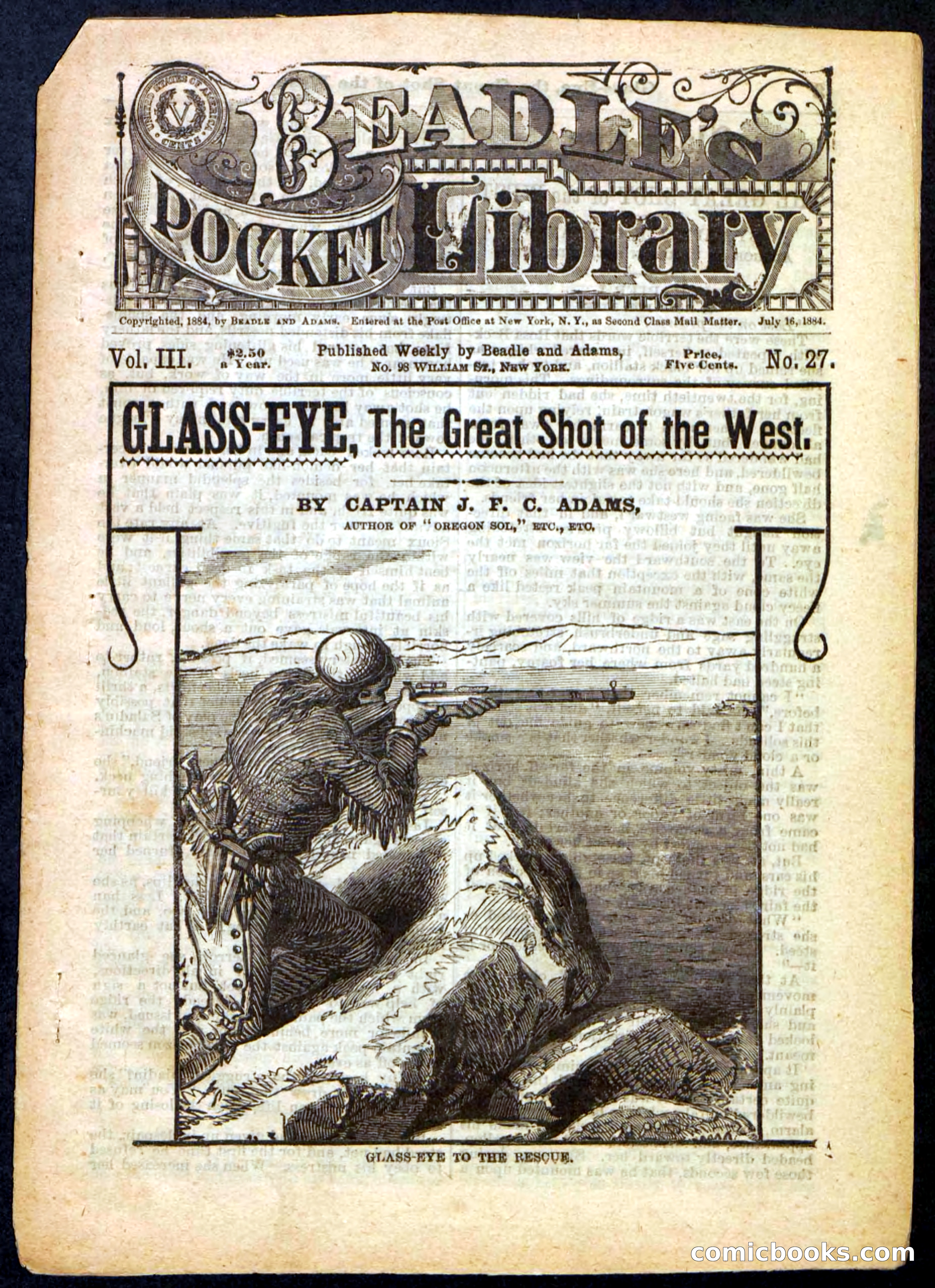 Beadle's Pocket Library No. 27 — page 1 of 32