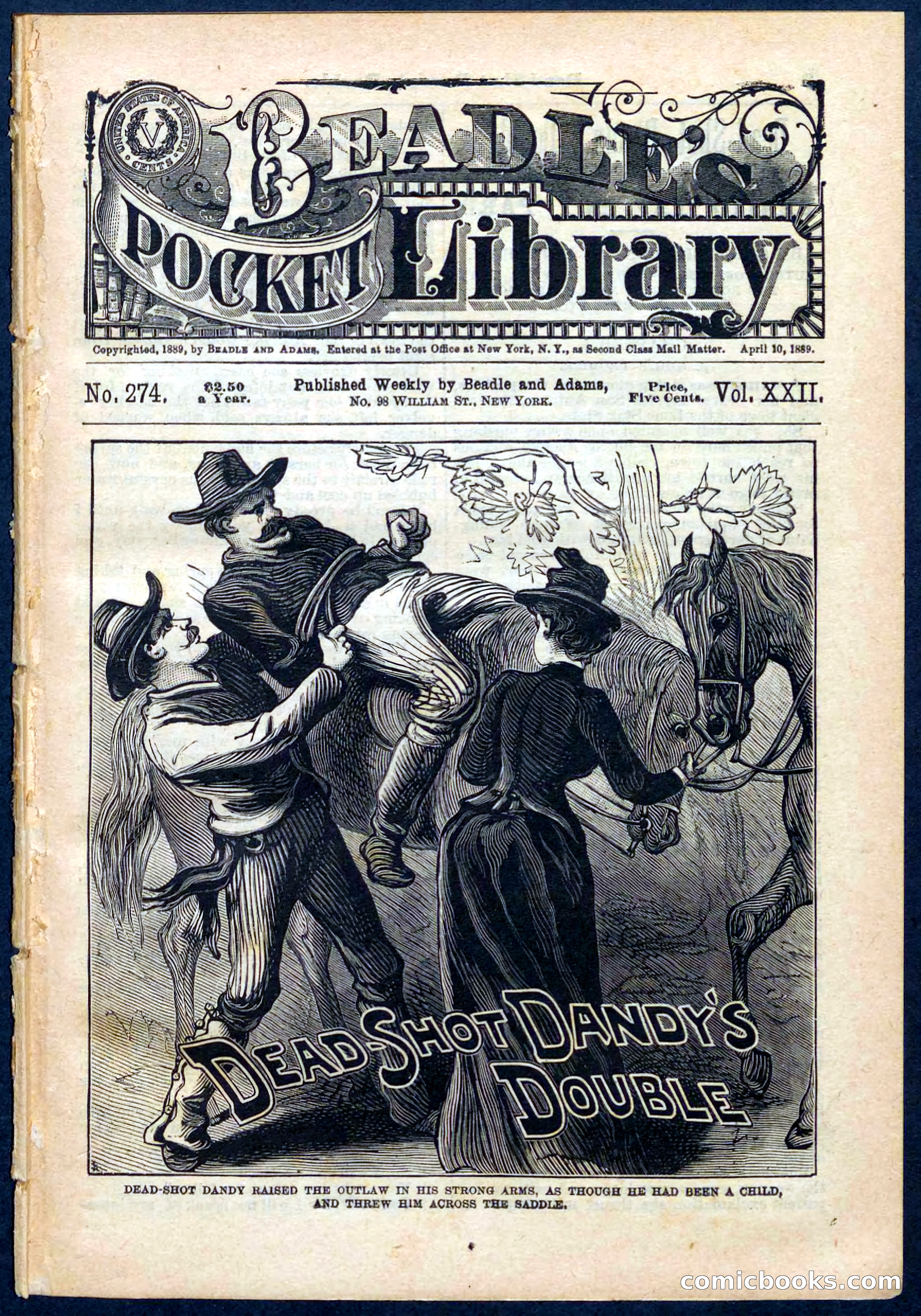 Beadle's Pocket Library No. 274 — page 1 of 32