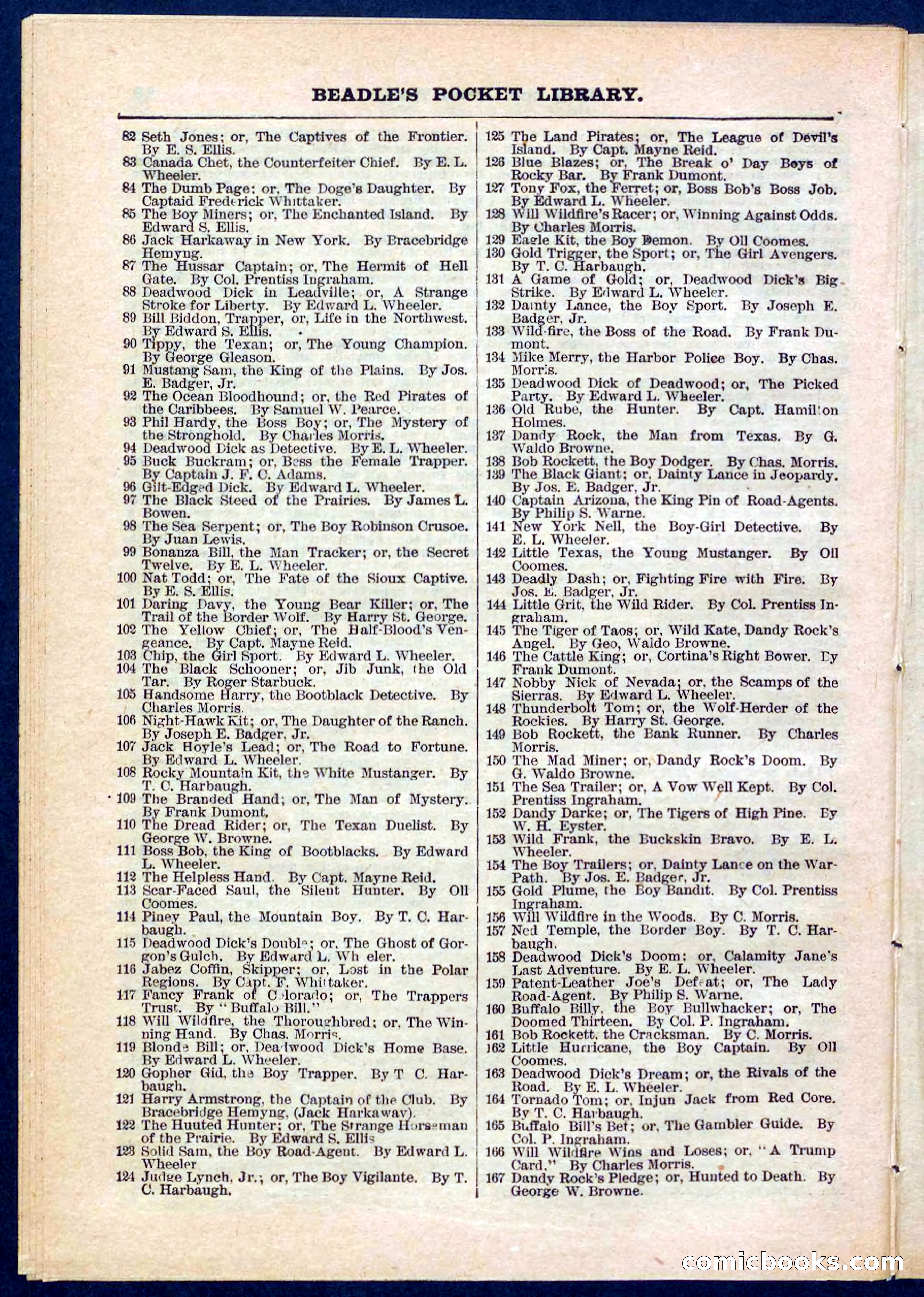 Beadle's Pocket Library No. 275 — page 30 of 32