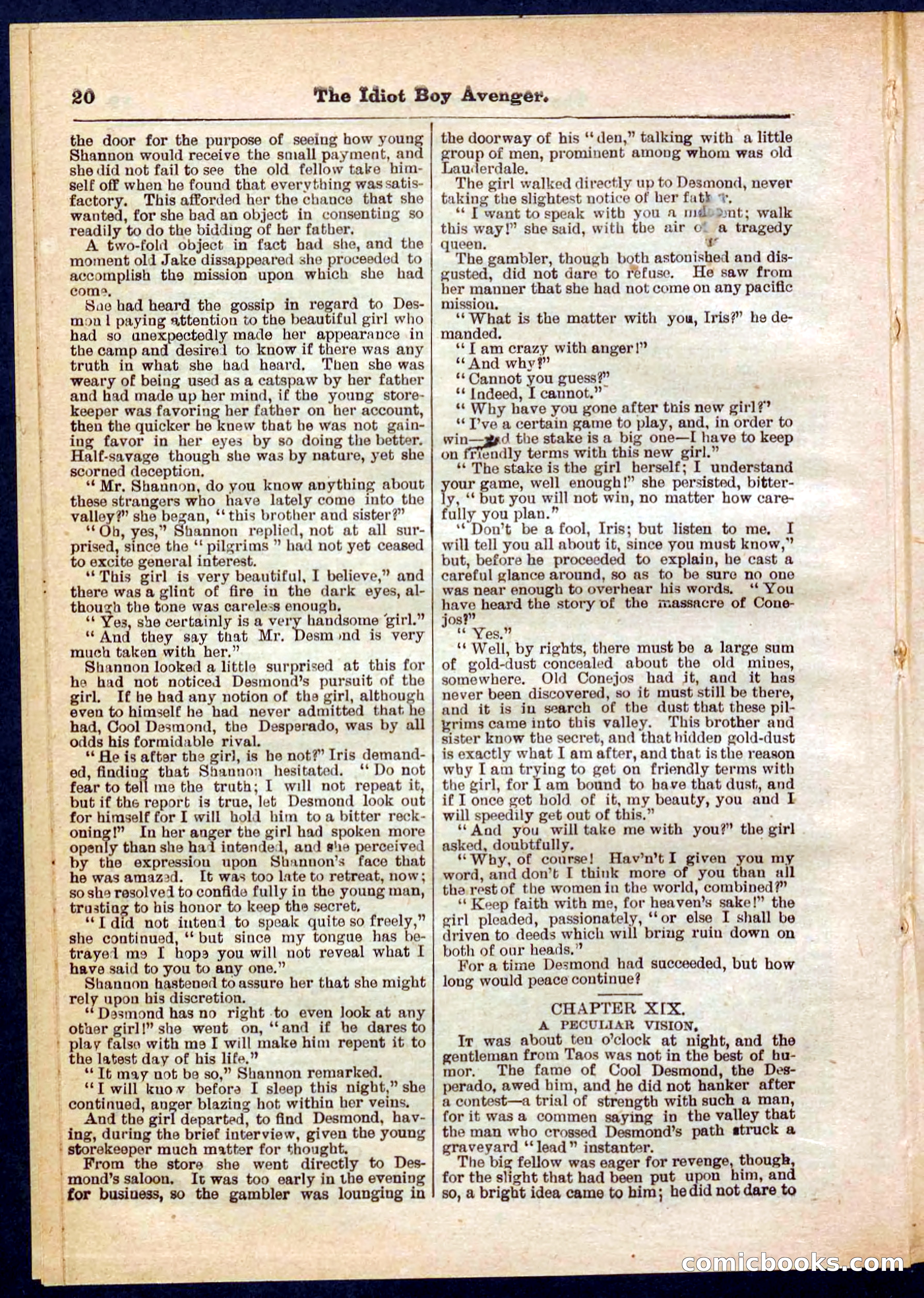 Beadle's Pocket Library No. 277 — page 20 of 32