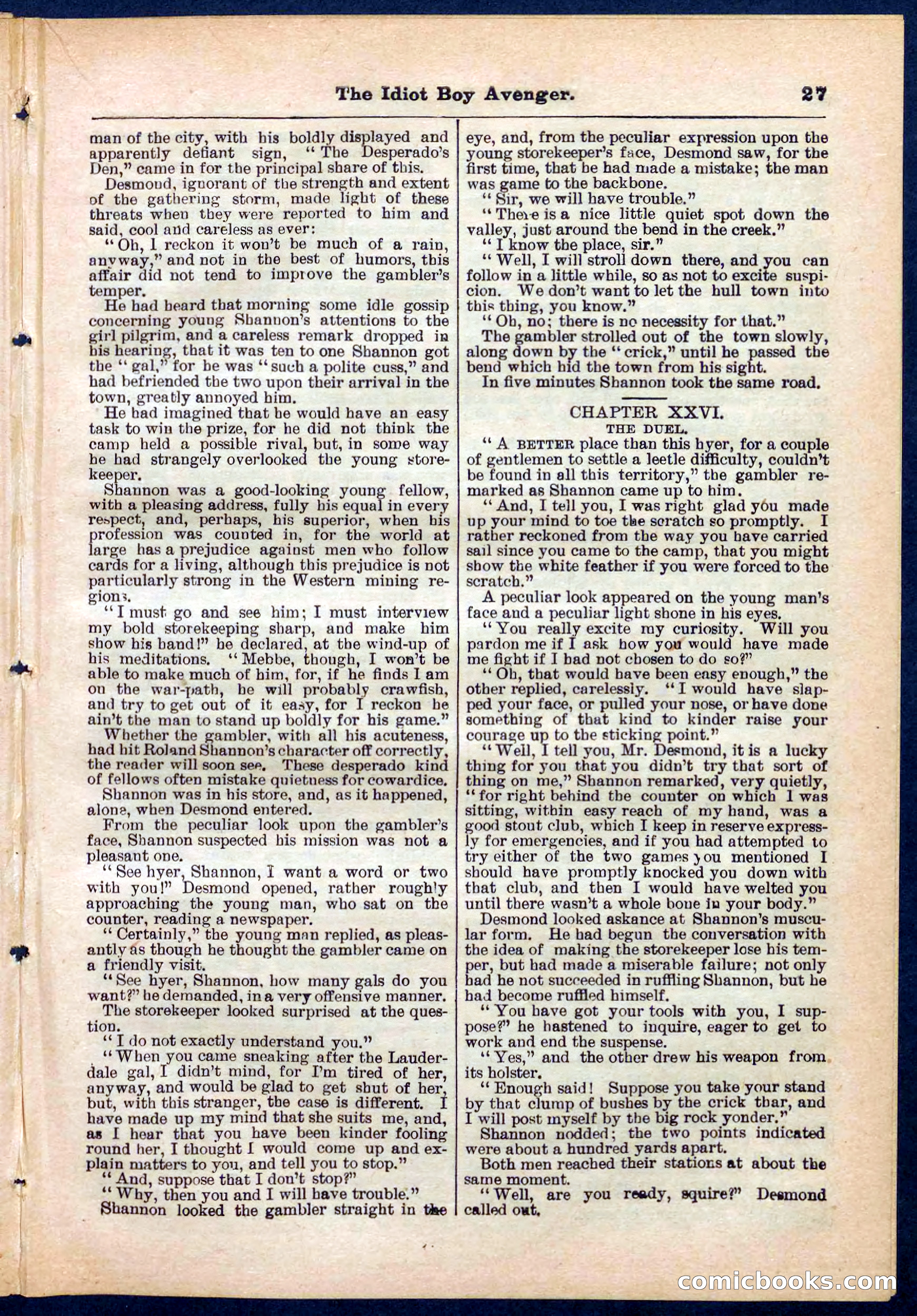 Beadle's Pocket Library No. 277 — page 27 of 32