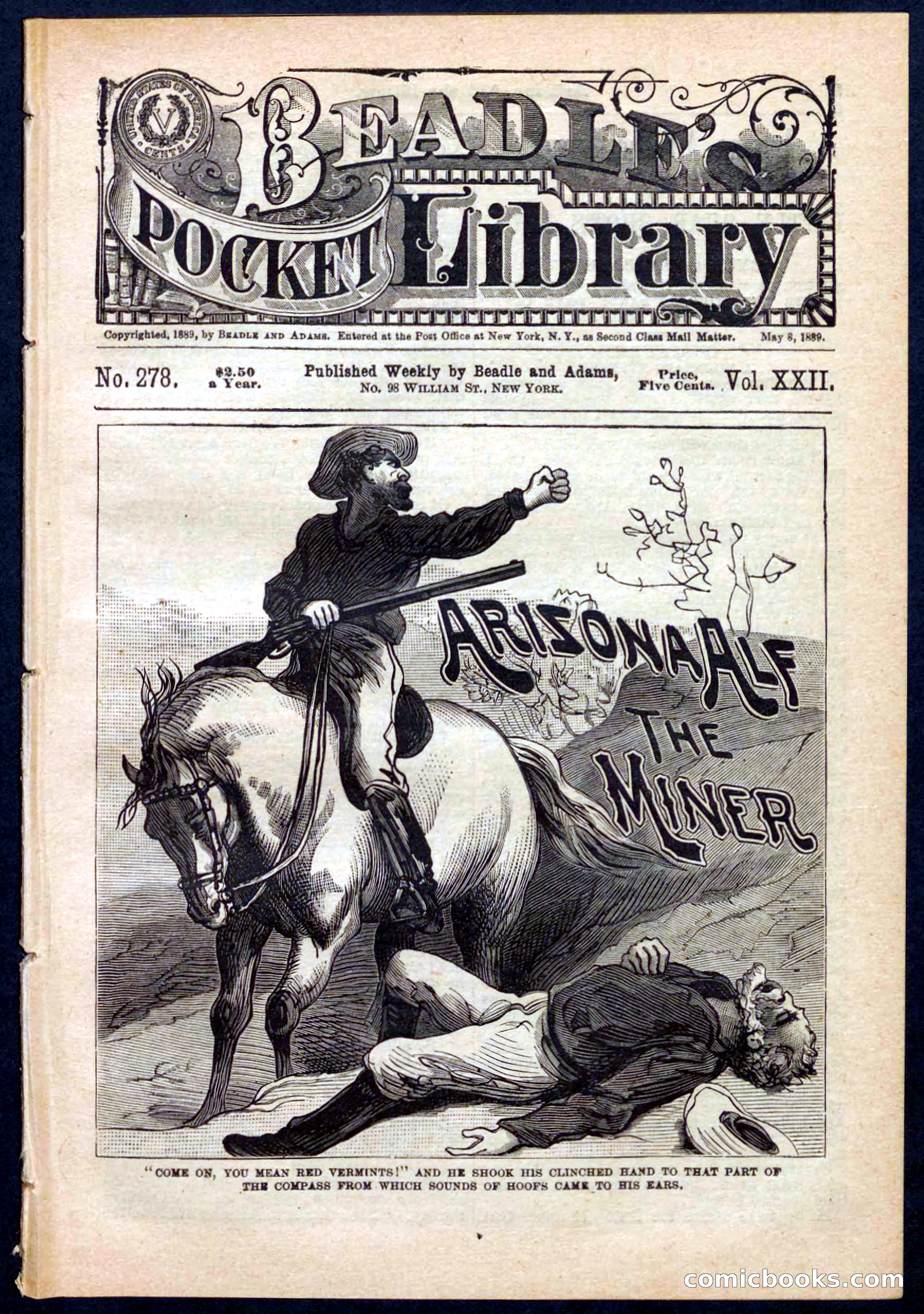Beadle's Pocket Library No. 278 — page 1 of 32