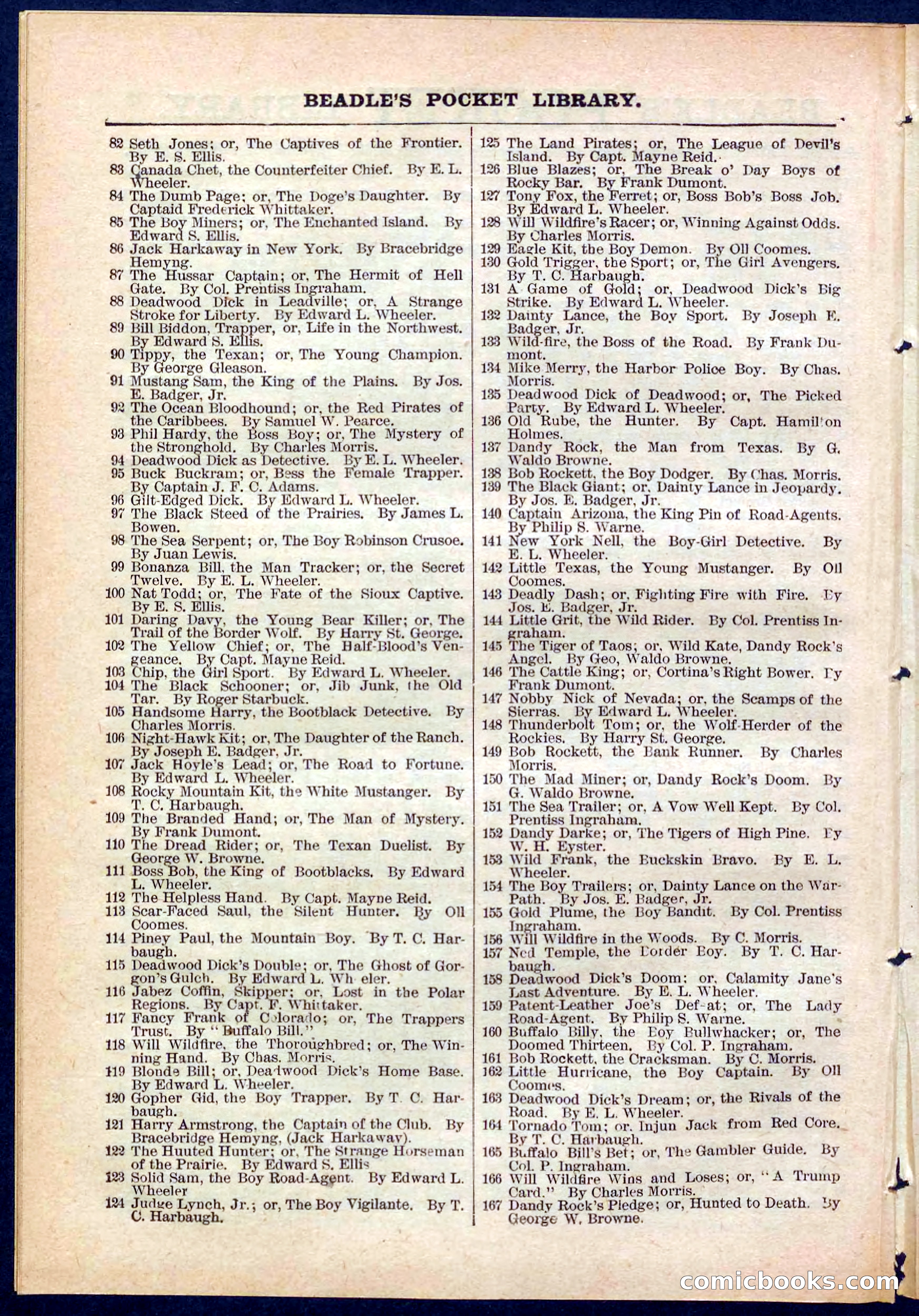 Beadle's Pocket Library No. 278 — page 30 of 32