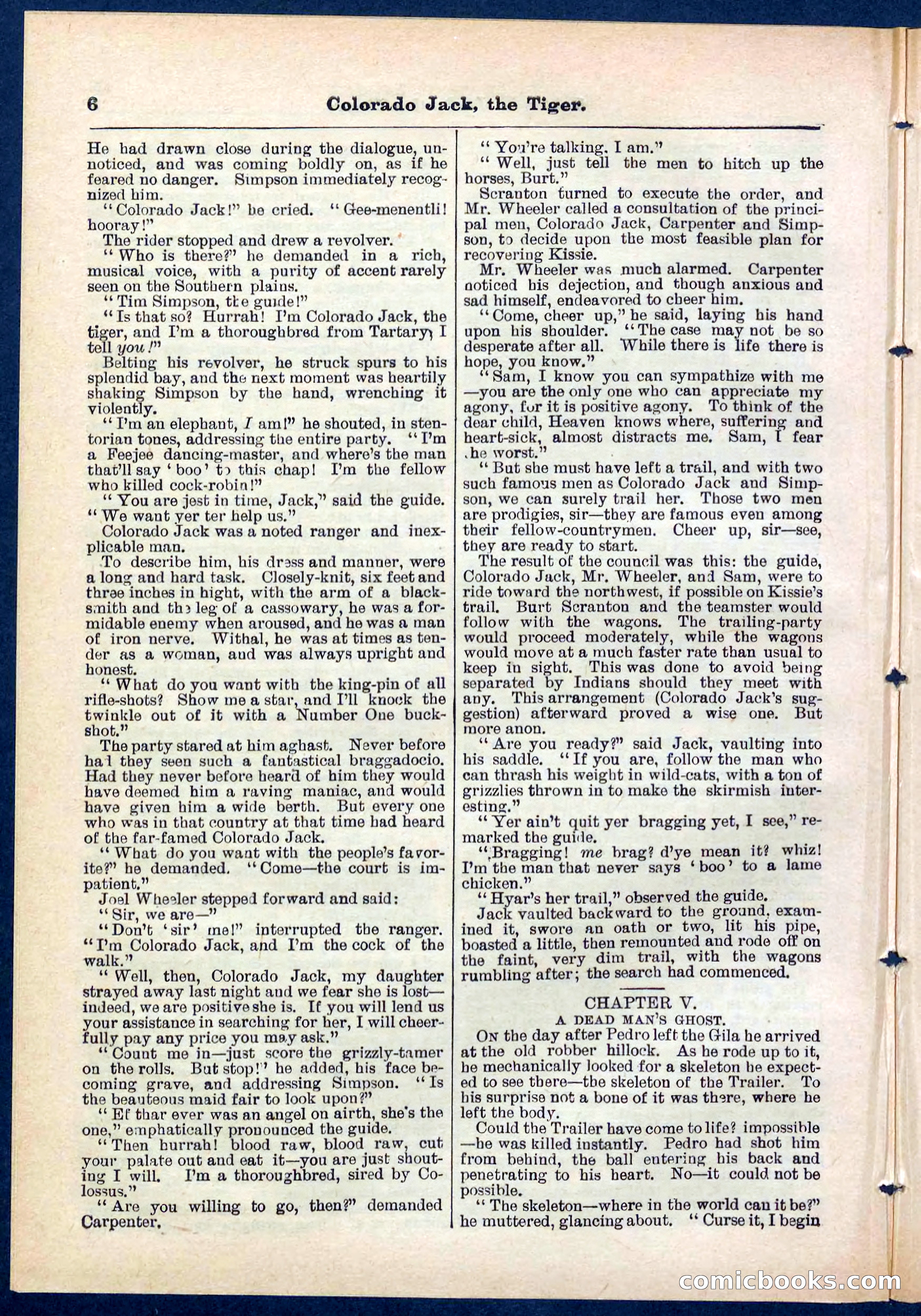 Beadle's Pocket Library No. 279: Colorado Jack the Tiger — page 6 of 32