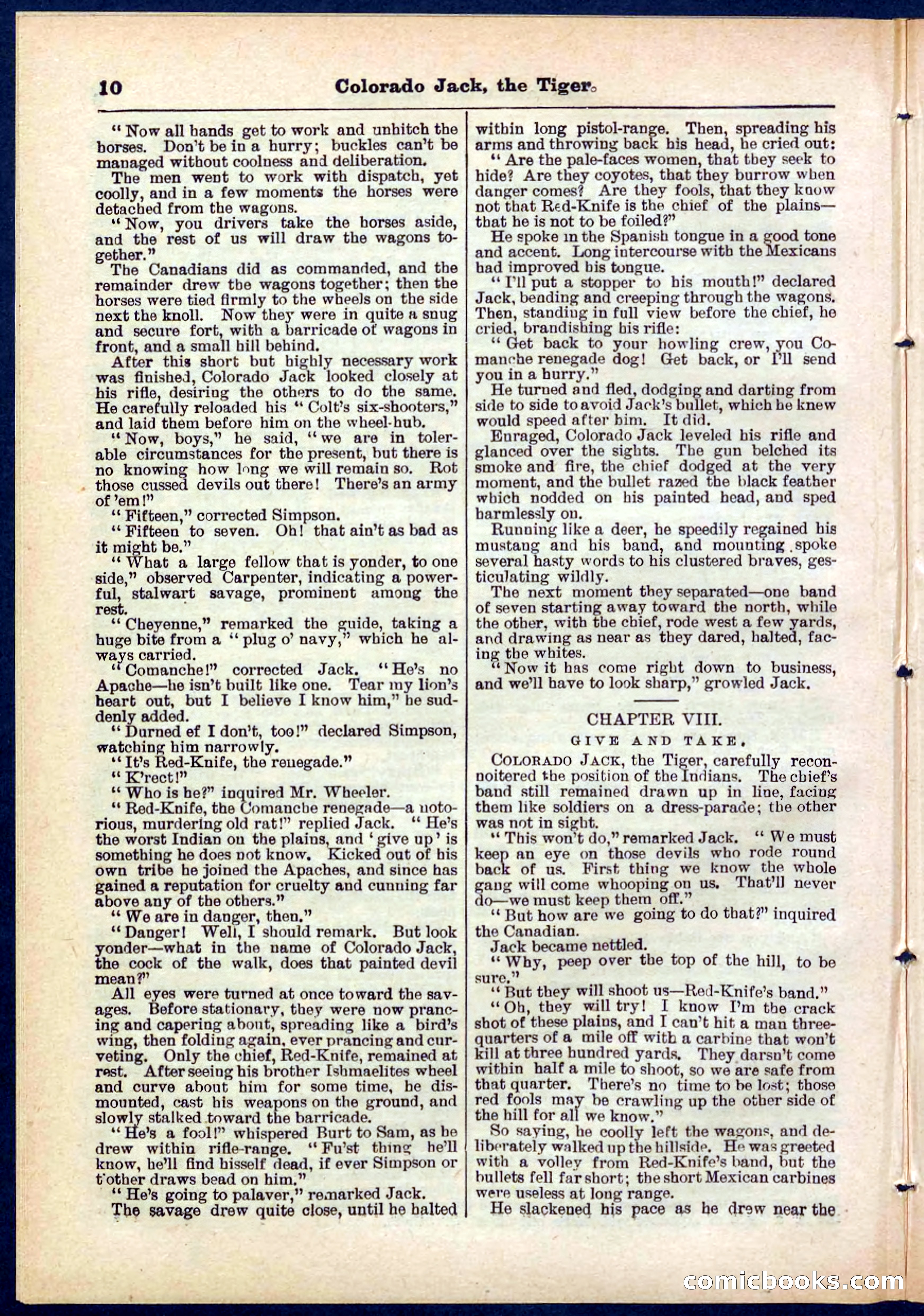 Beadle's Pocket Library No. 279: Colorado Jack the Tiger — page 10 of 32