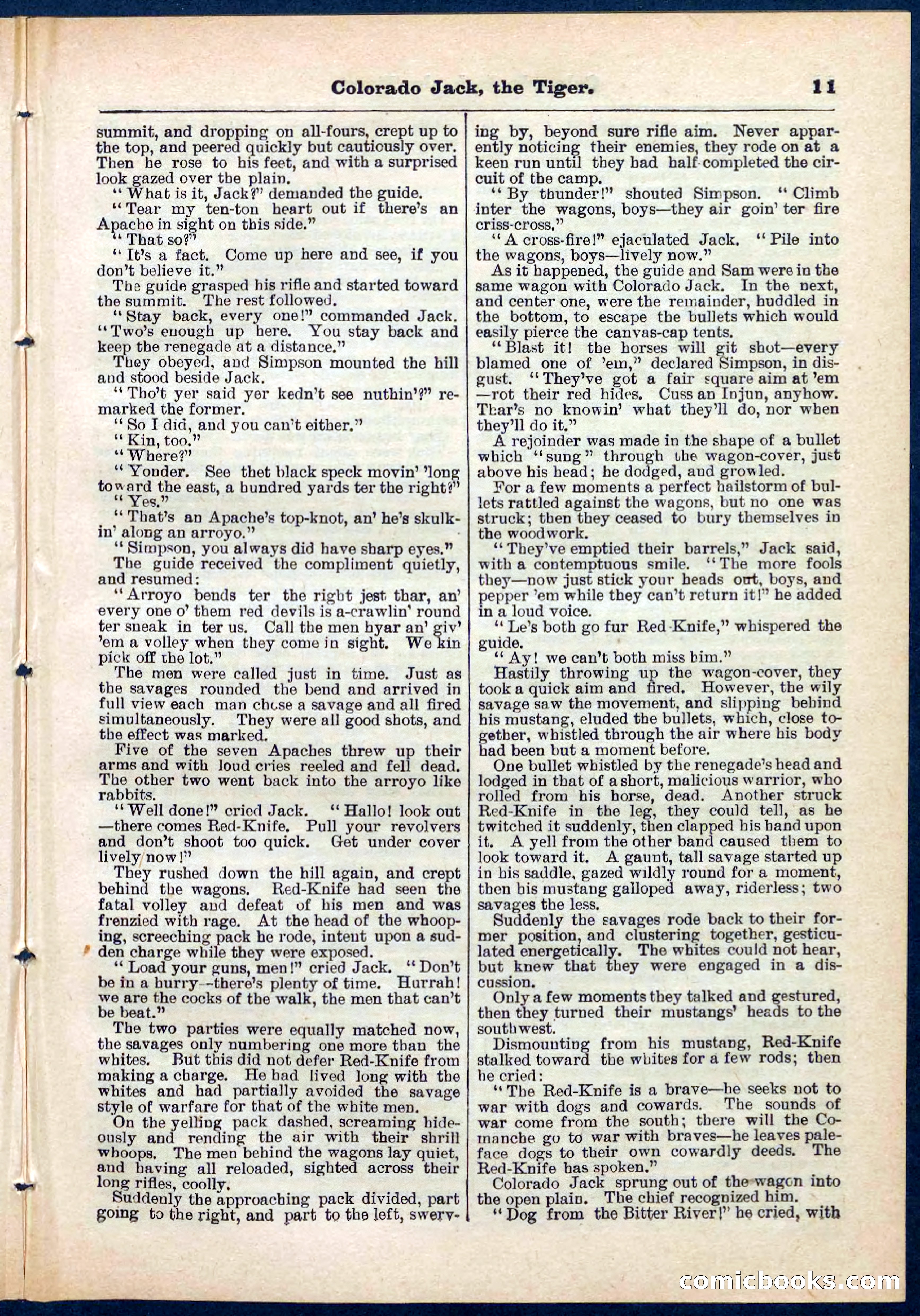 Beadle's Pocket Library No. 279: Colorado Jack the Tiger — page 11 of 32