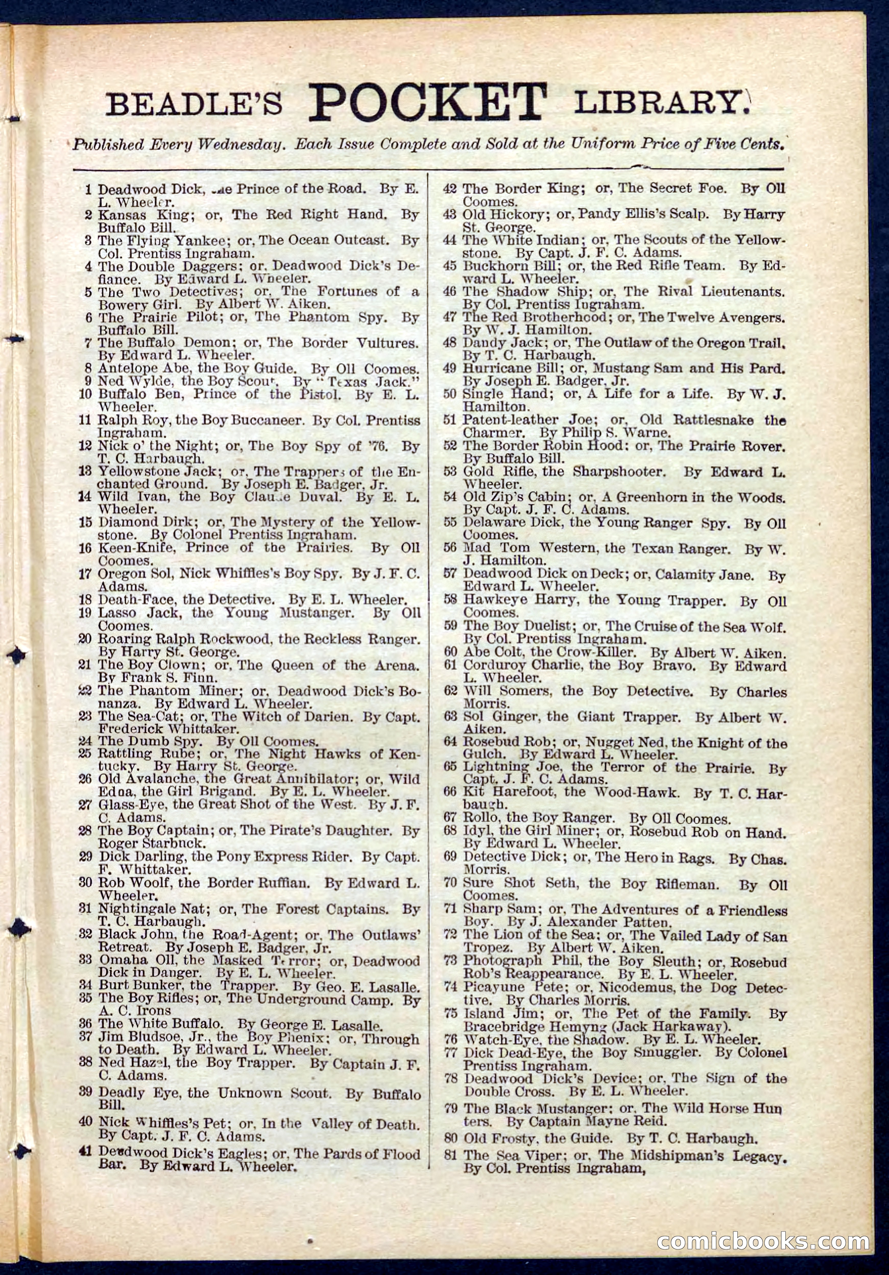 Beadle's Pocket Library No. 279: Colorado Jack the Tiger — page 29 of 32