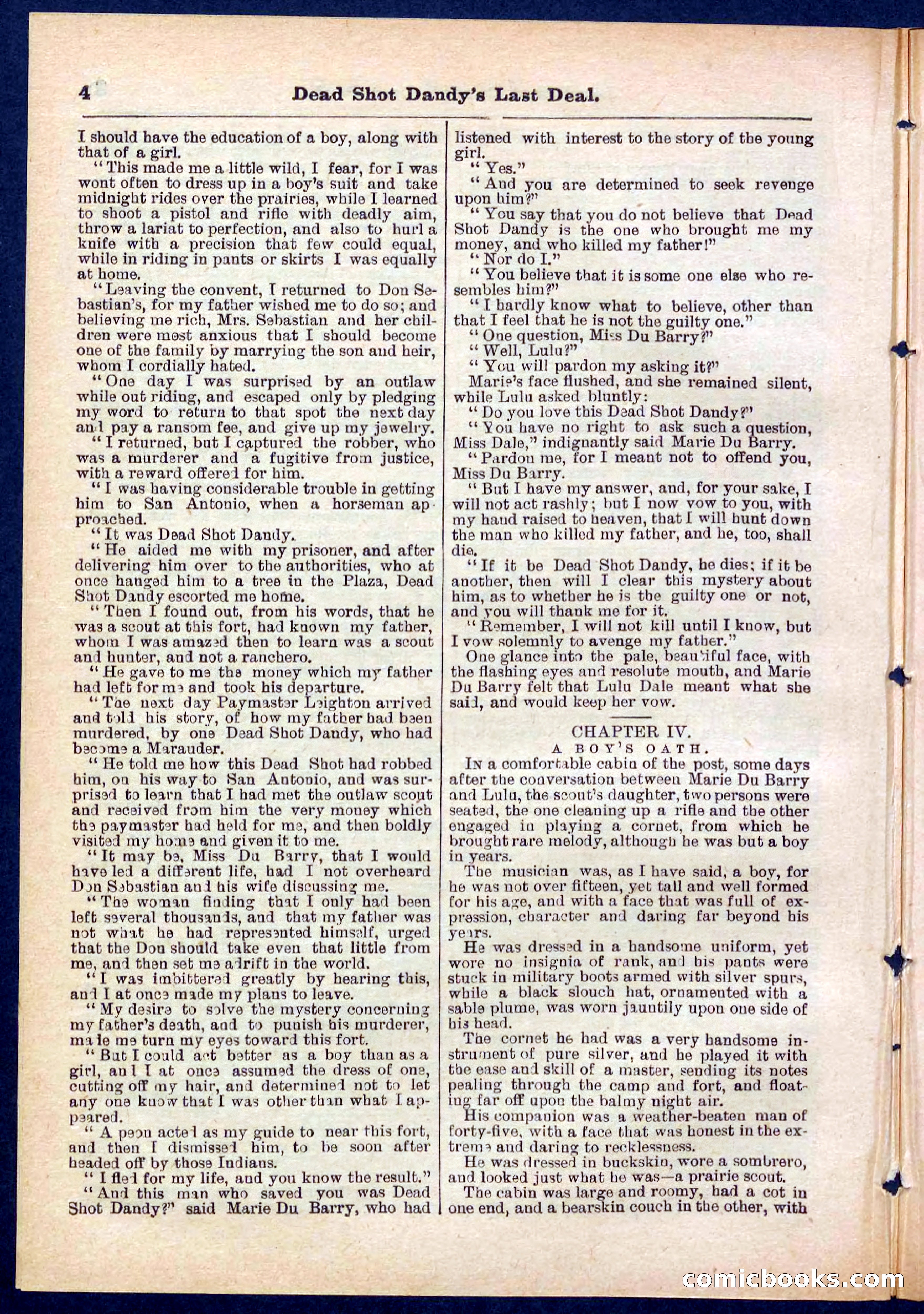 Beadle's Pocket Library No. 280 — page 4 of 32