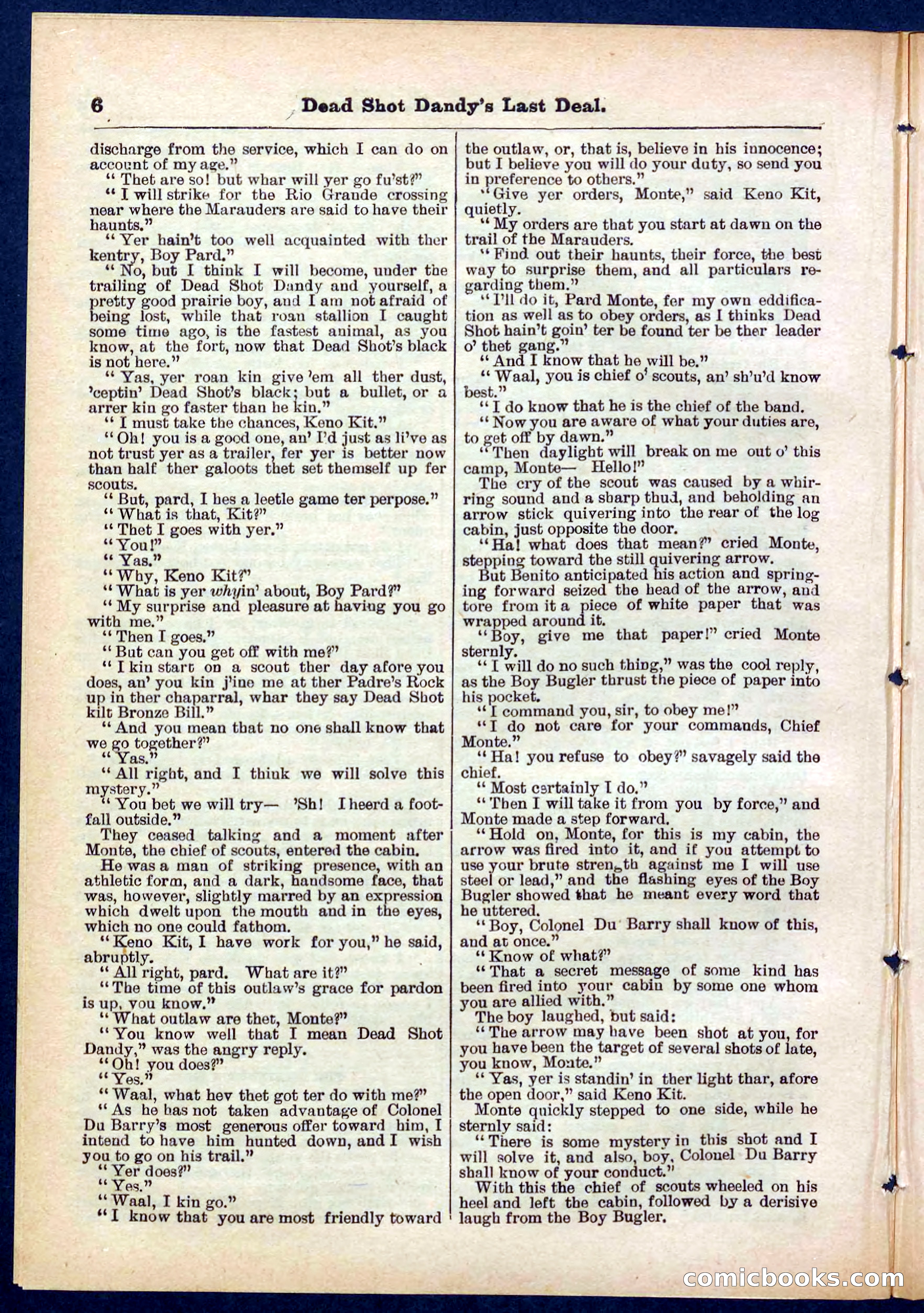 Beadle's Pocket Library No. 280 — page 6 of 32