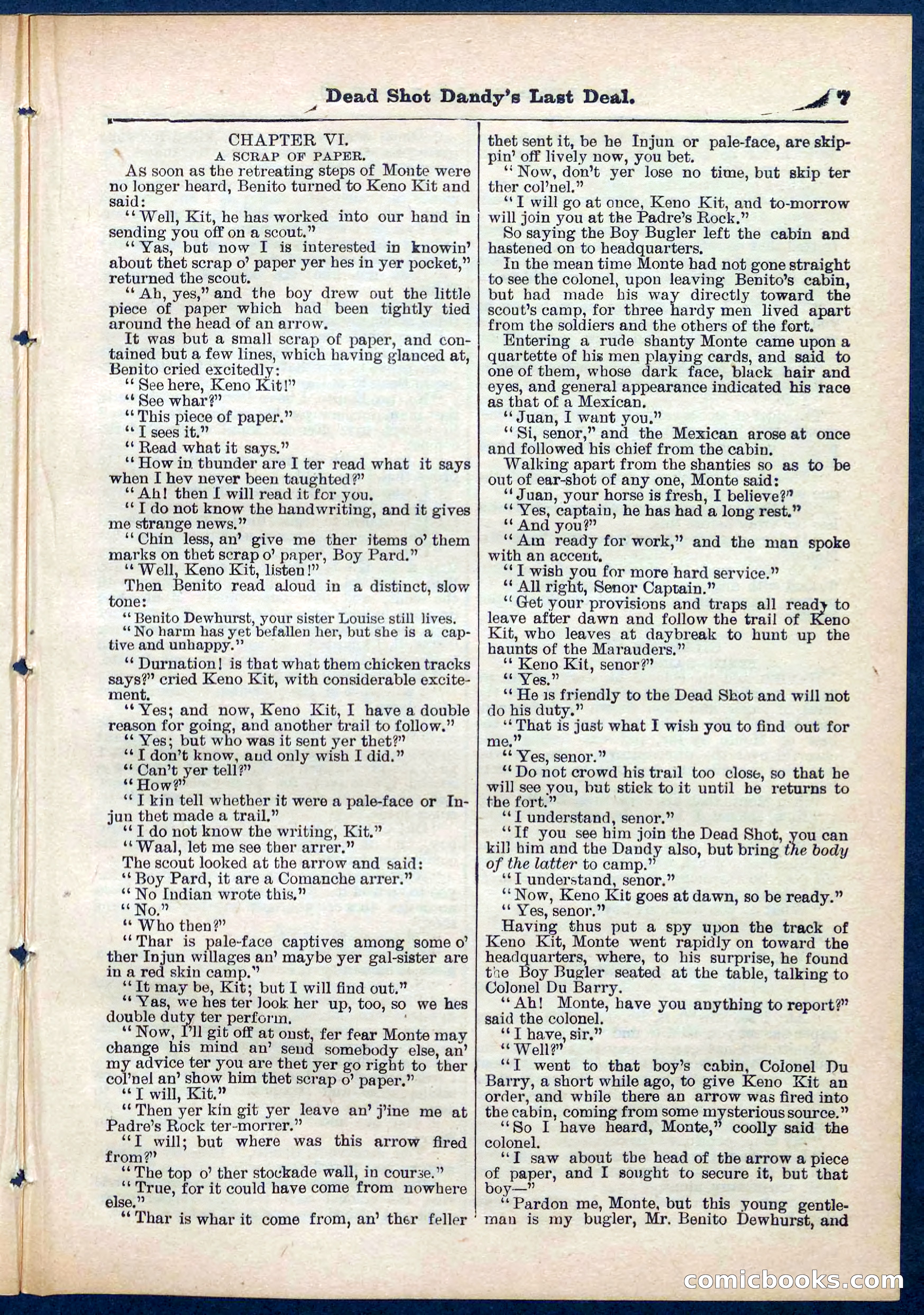 Beadle's Pocket Library No. 280 — page 7 of 32