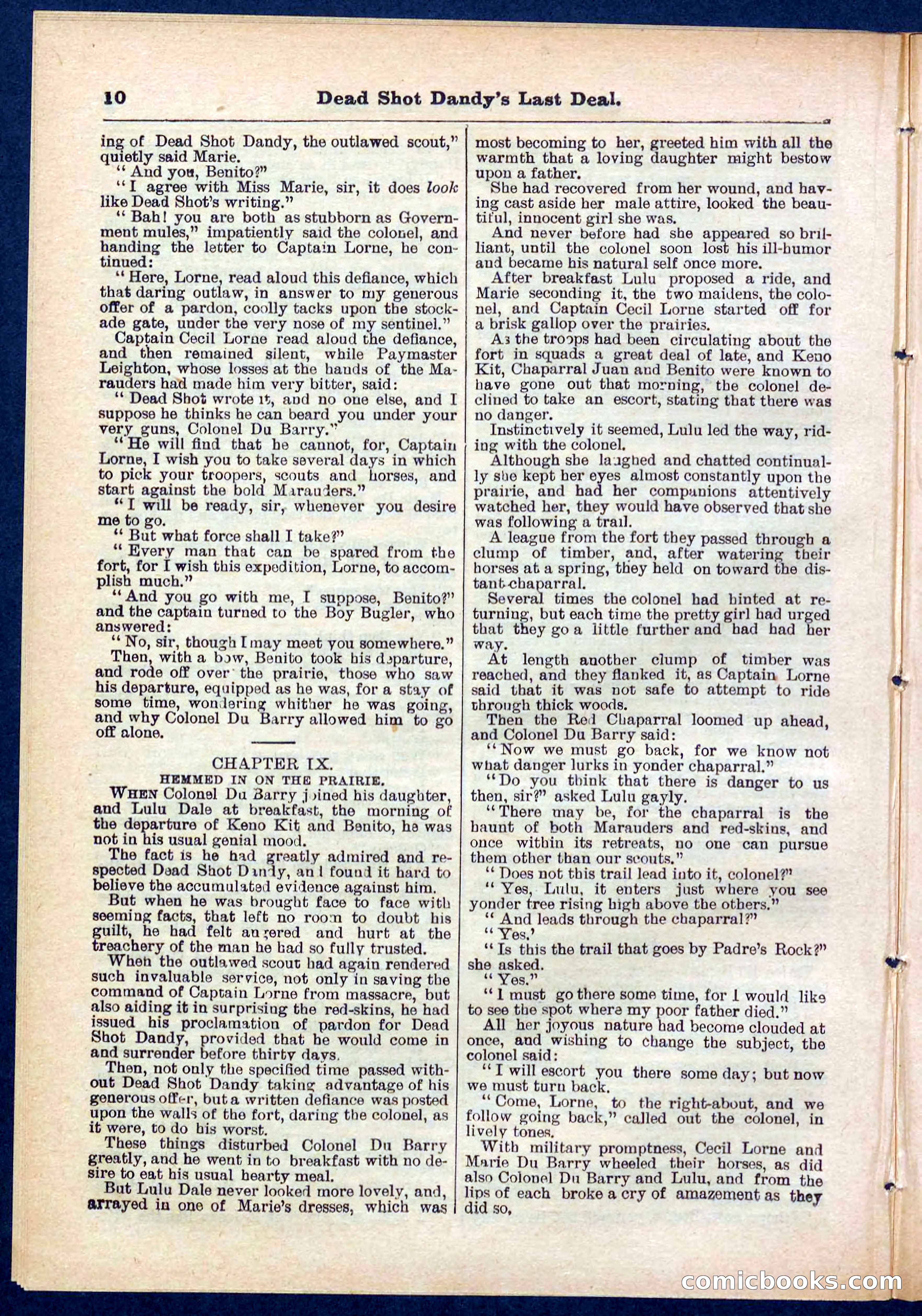 Beadle's Pocket Library No. 280 — page 10 of 32