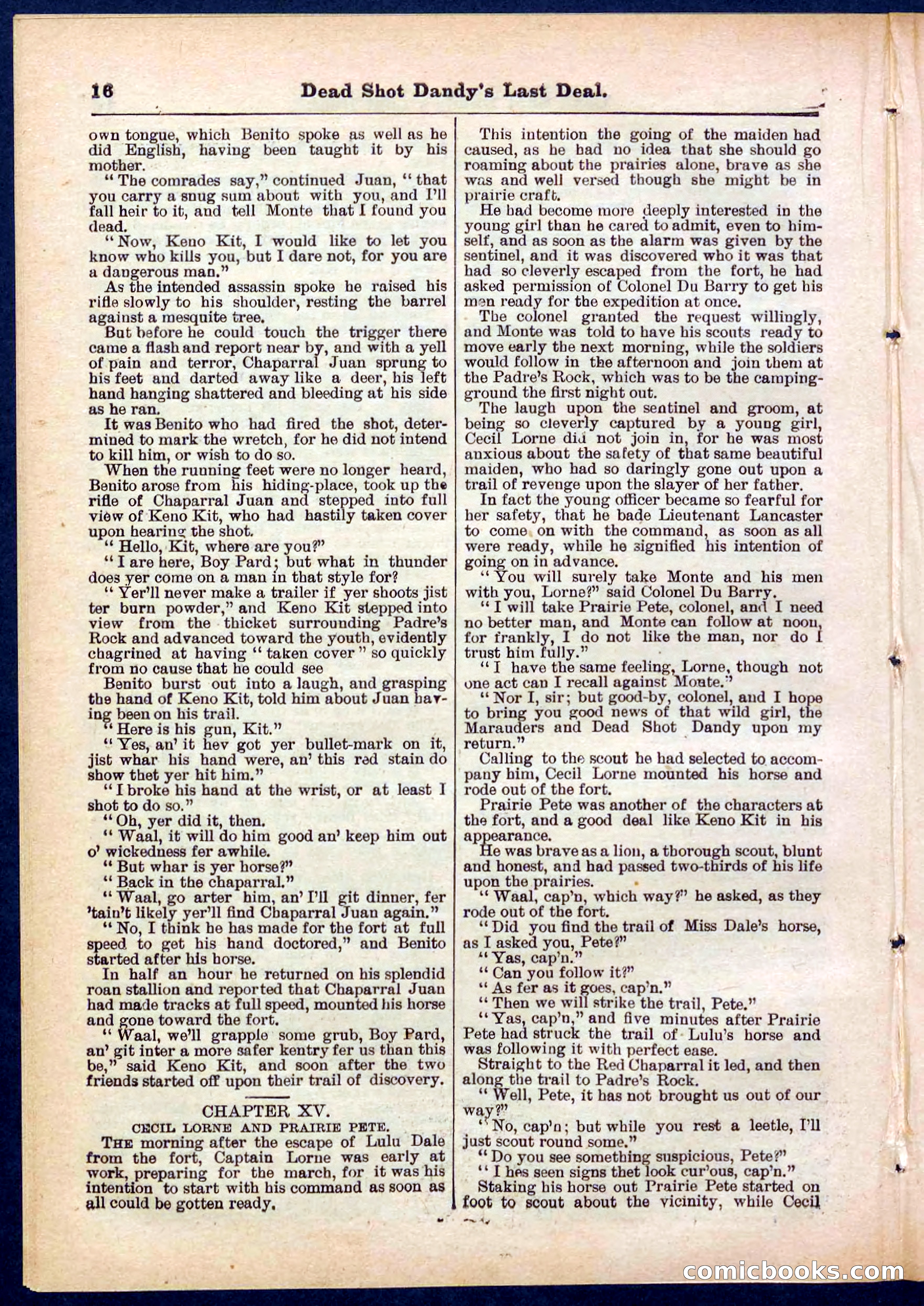 Beadle's Pocket Library No. 280 — page 16 of 32