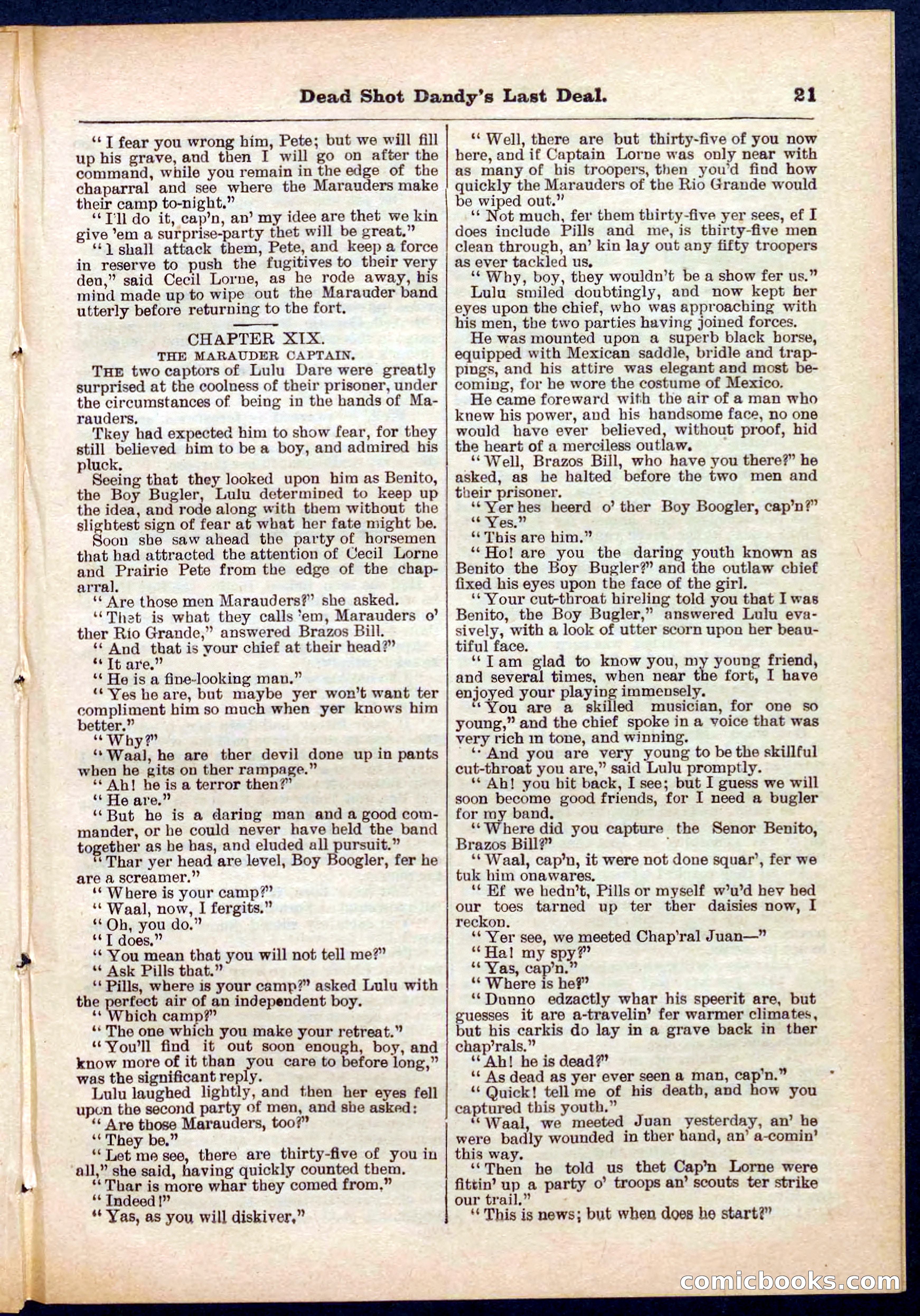 Beadle's Pocket Library No. 280 — page 21 of 32