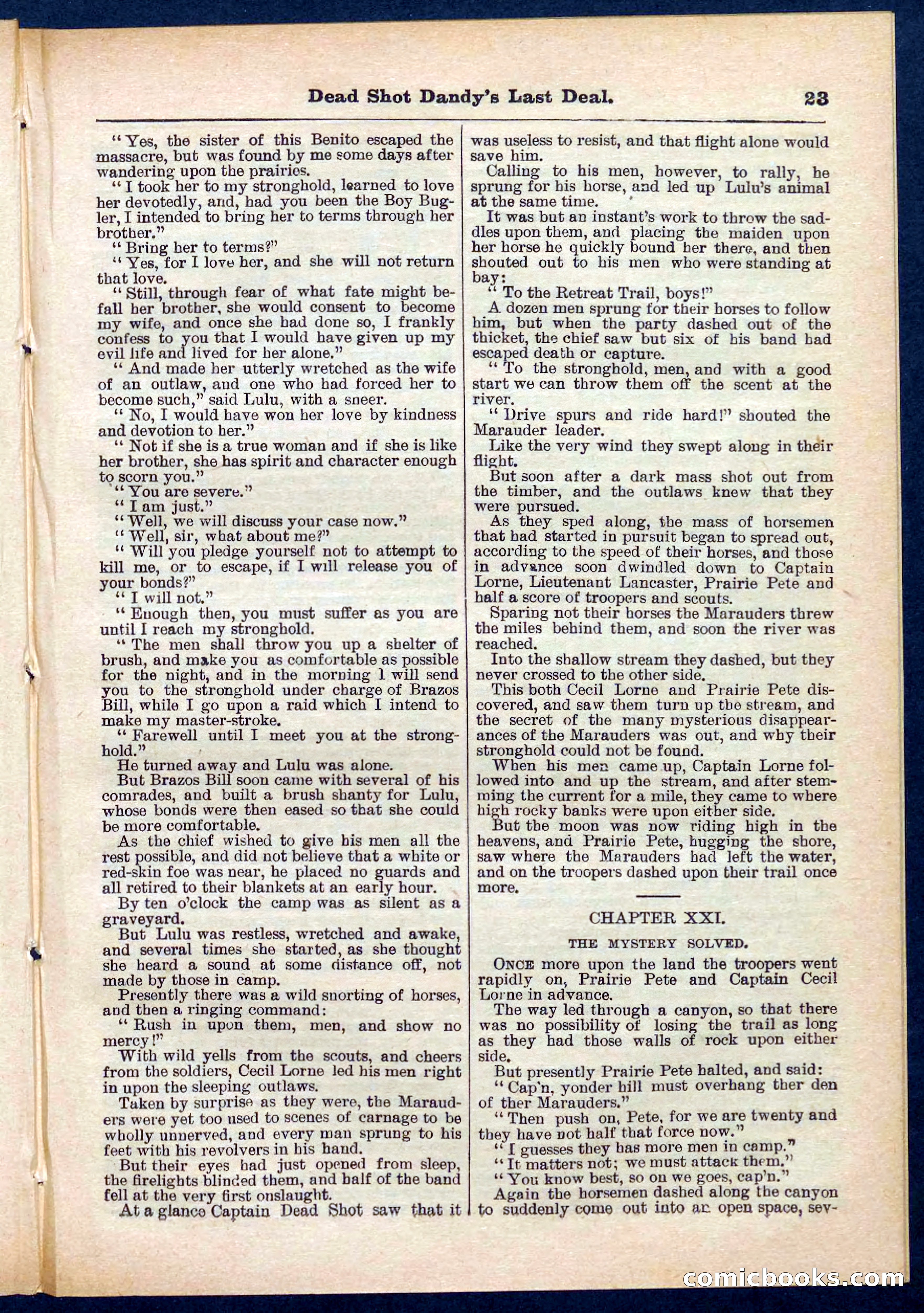Beadle's Pocket Library No. 280 — page 23 of 32