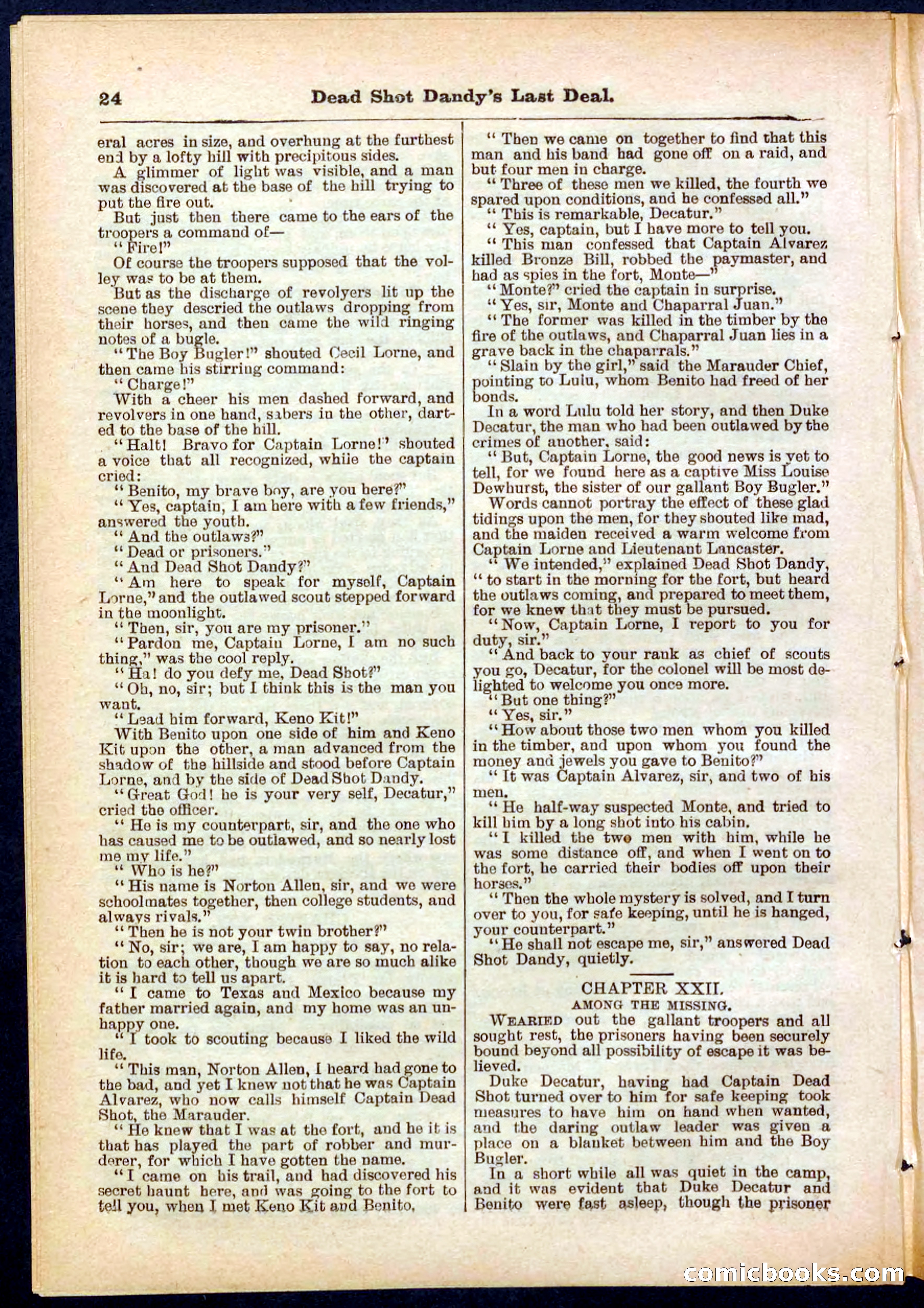 Beadle's Pocket Library No. 280 — page 24 of 32