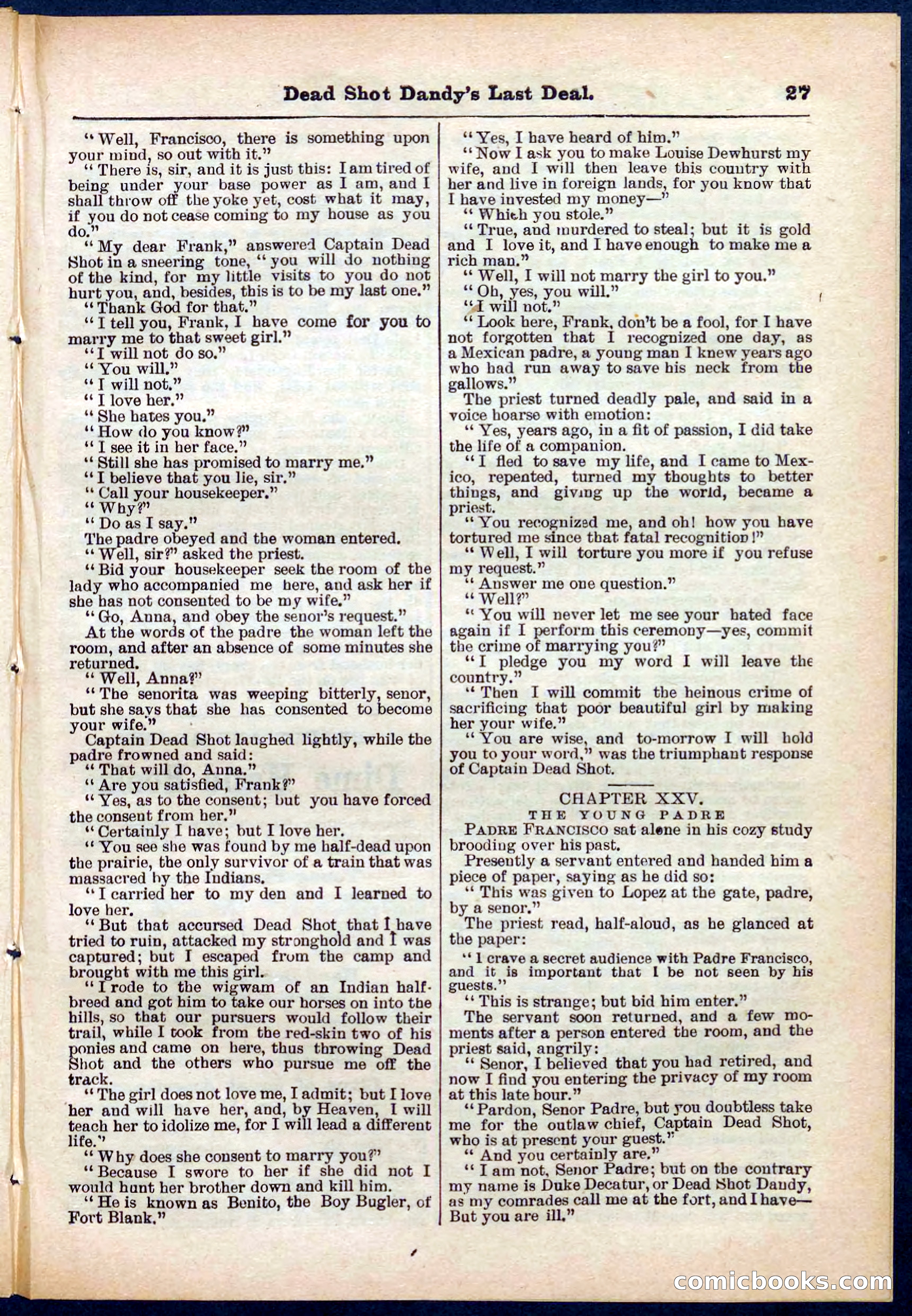 Beadle's Pocket Library No. 280 — page 27 of 32