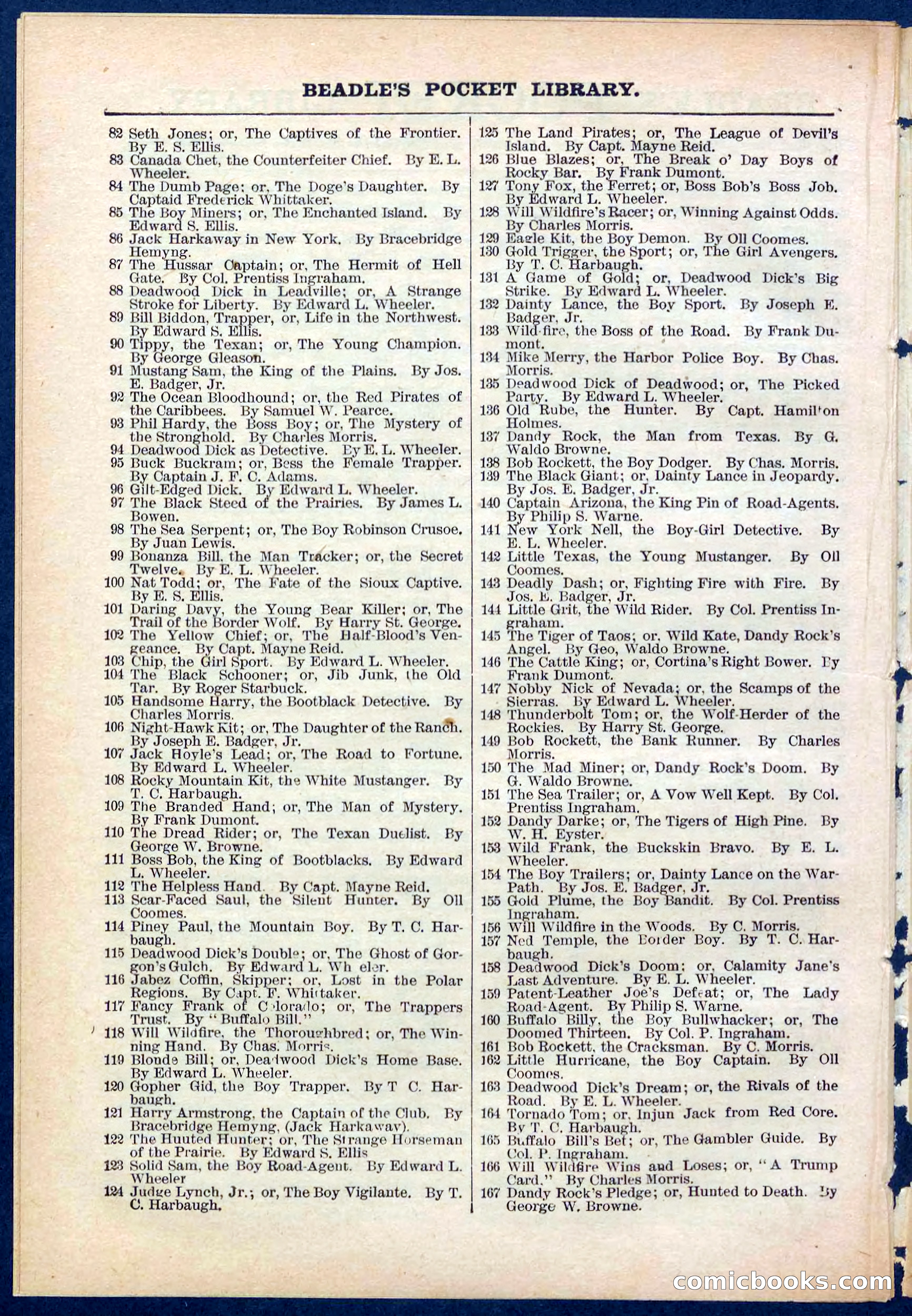 Beadle's Pocket Library No. 280 — page 30 of 32