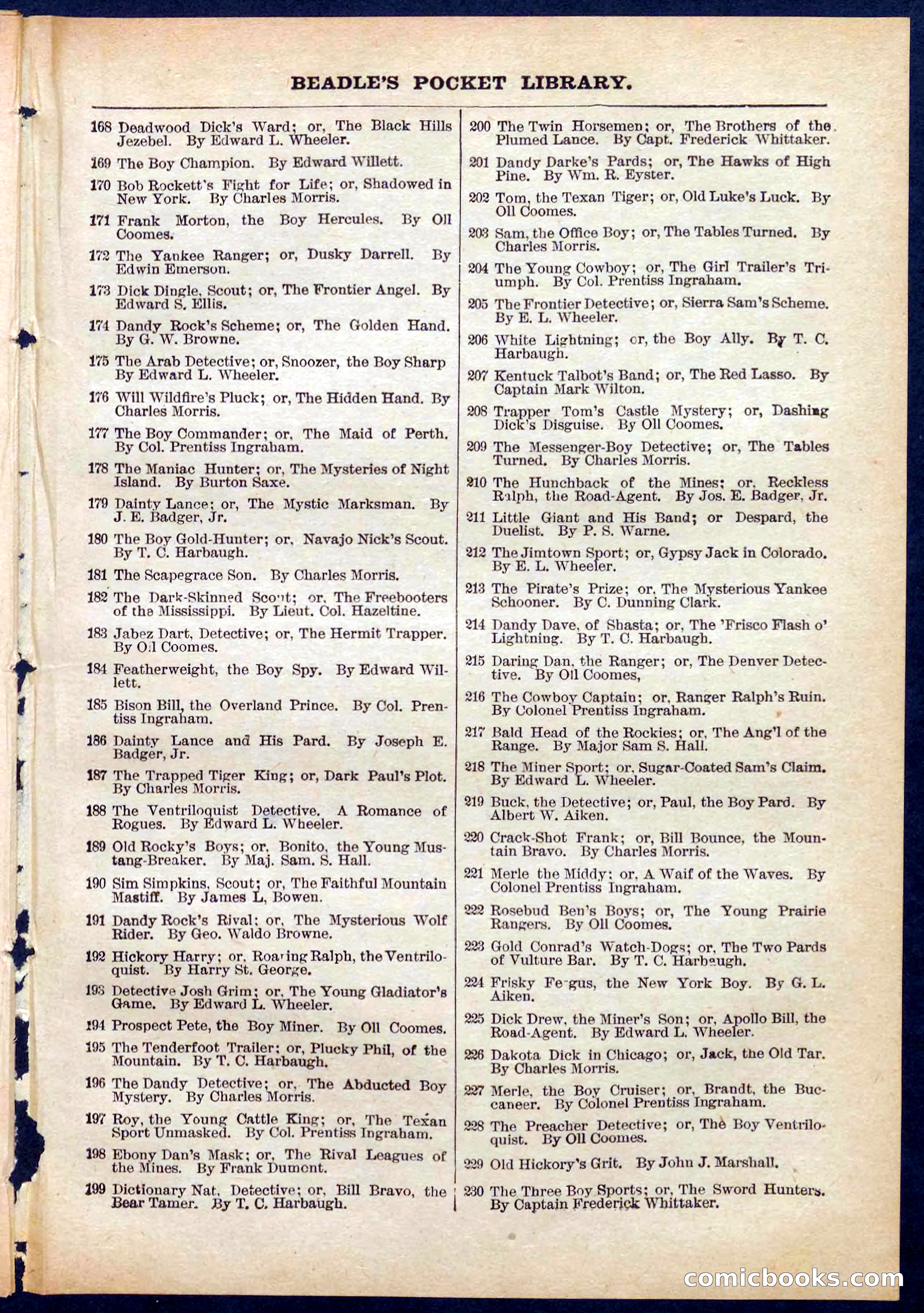 Beadle's Pocket Library No. 280 — page 31 of 32