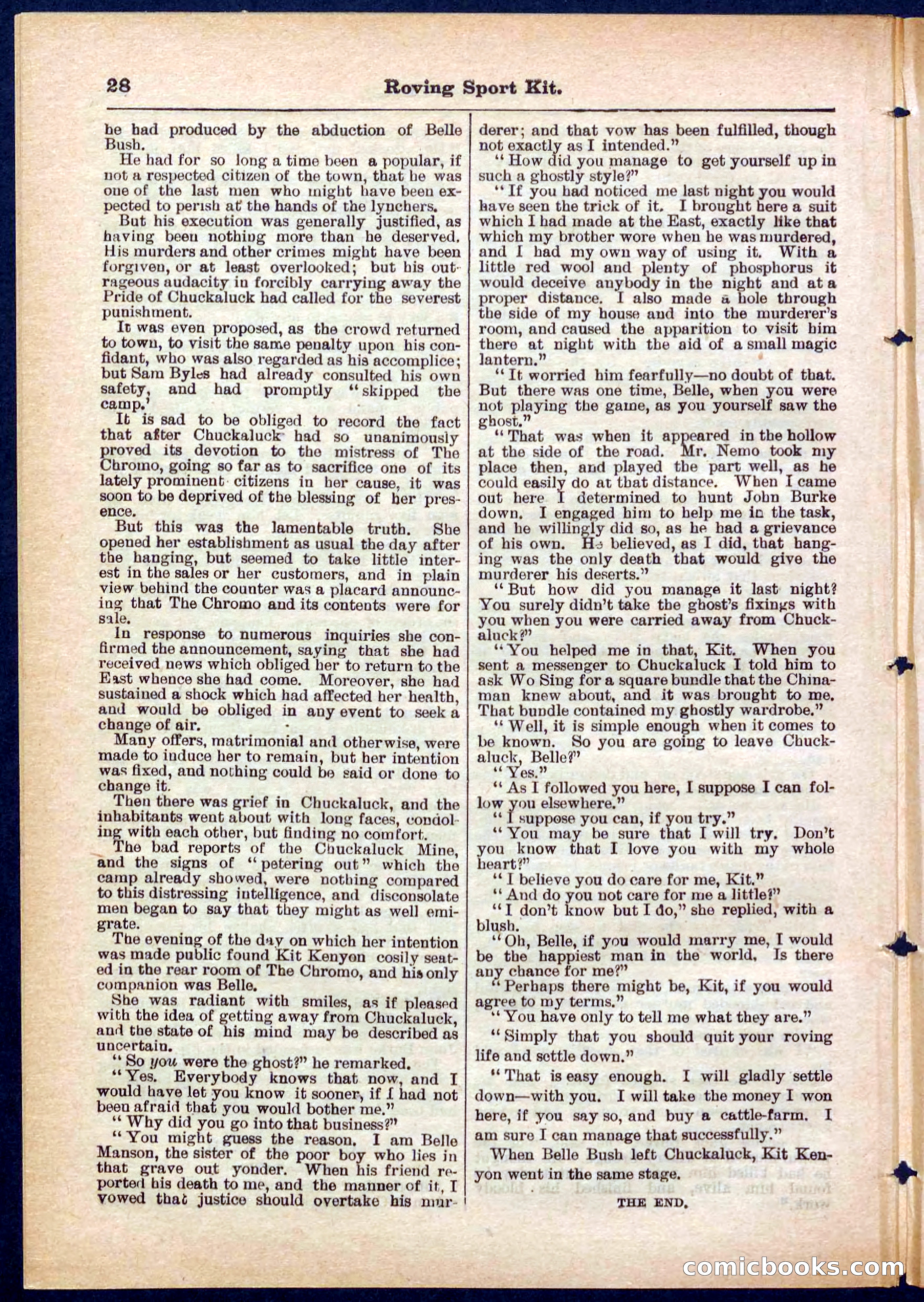 Beadle's Pocket Library No. 283 — page 28 of 32