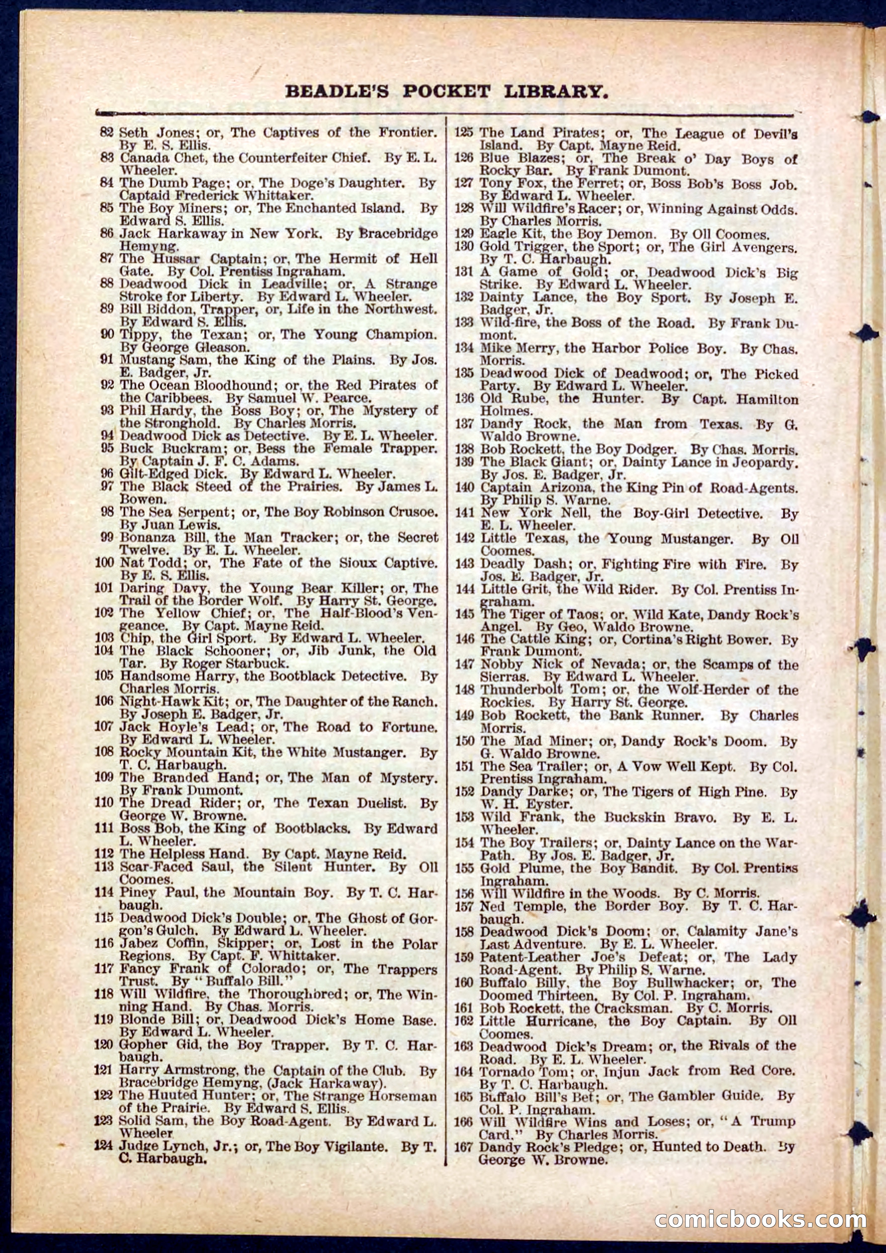 Beadle's Pocket Library No. 283 — page 30 of 32