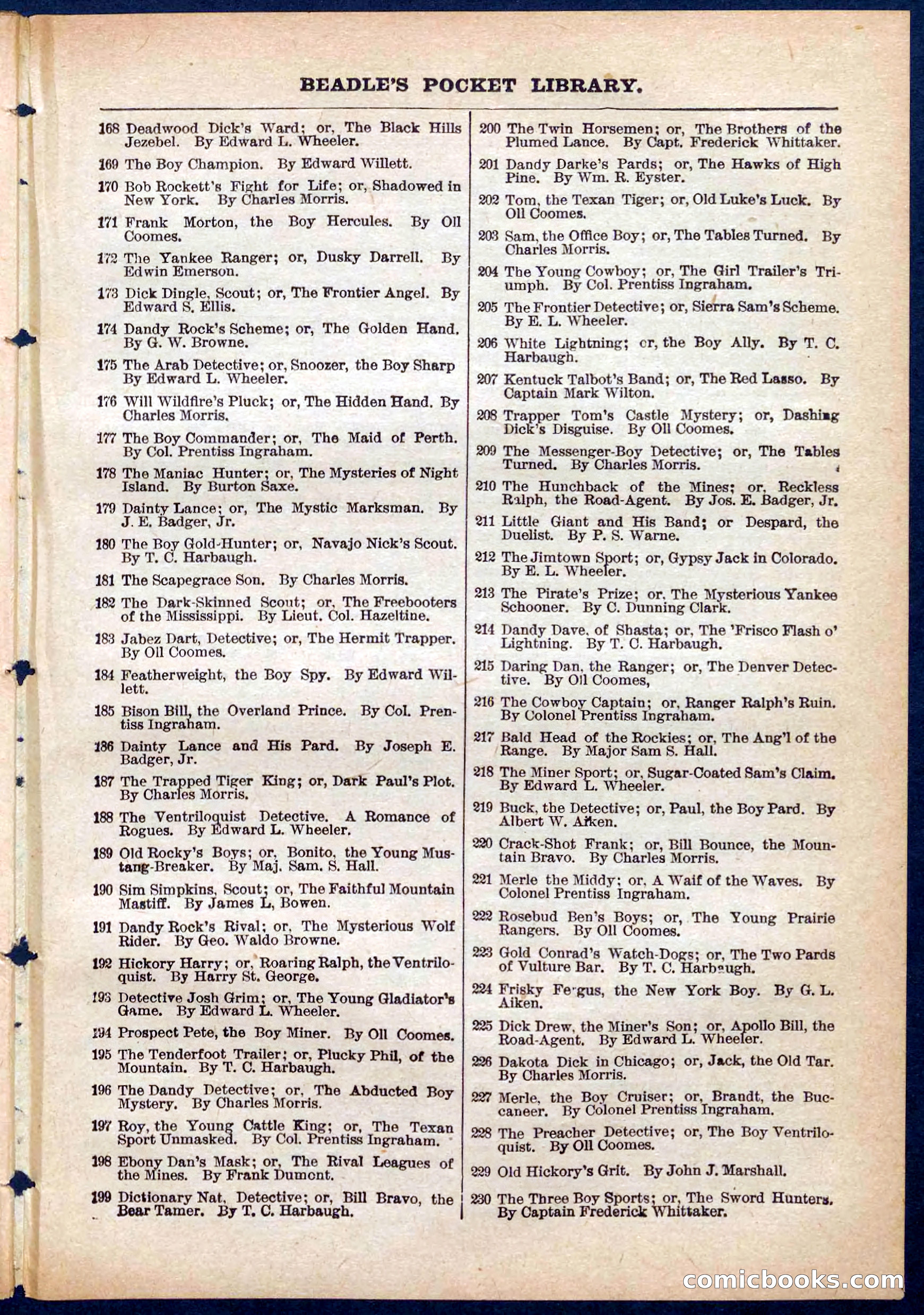 Beadle's Pocket Library No. 283 — page 31 of 32