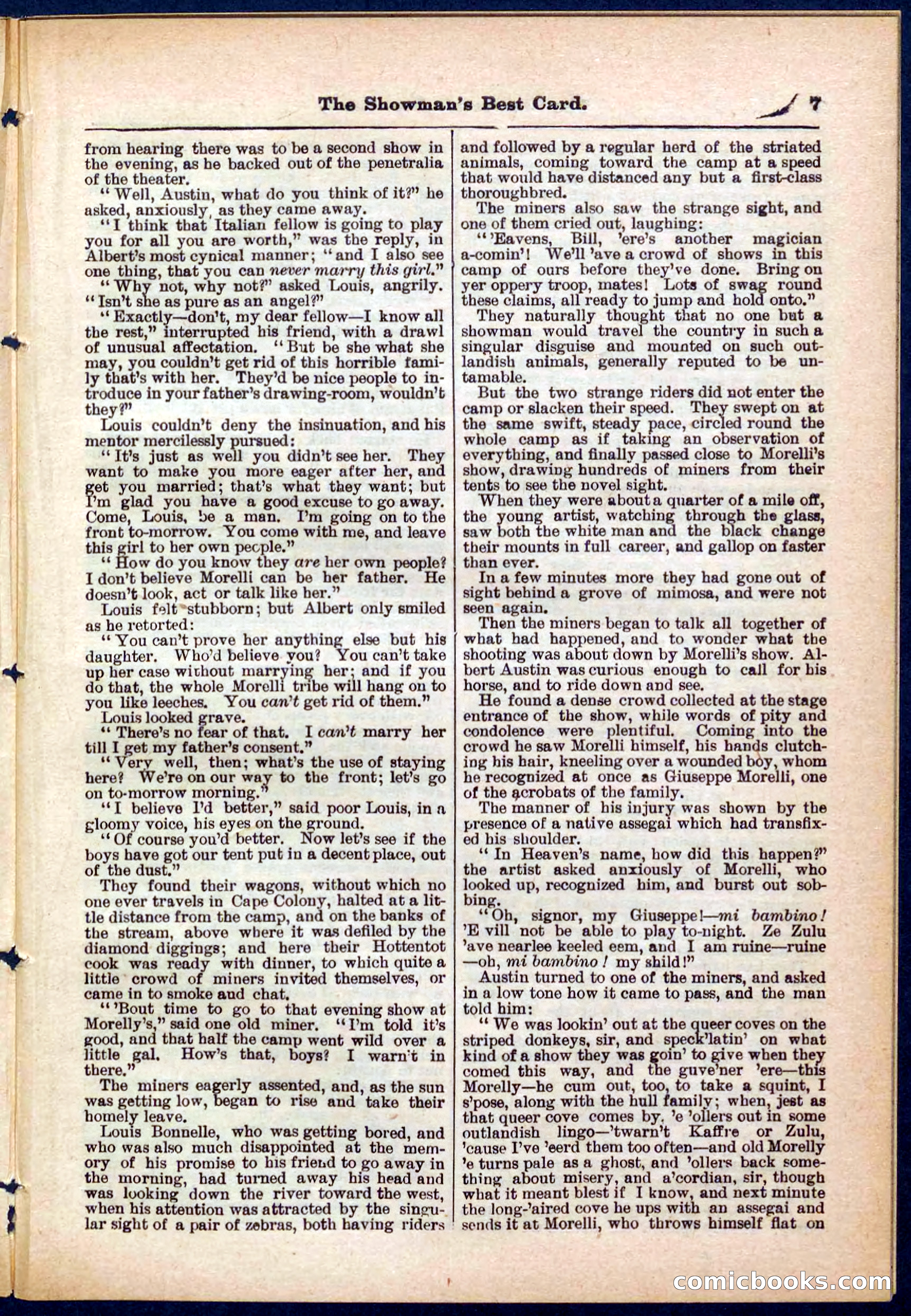 Beadle's Pocket Library No. 284 — page 7 of 48
