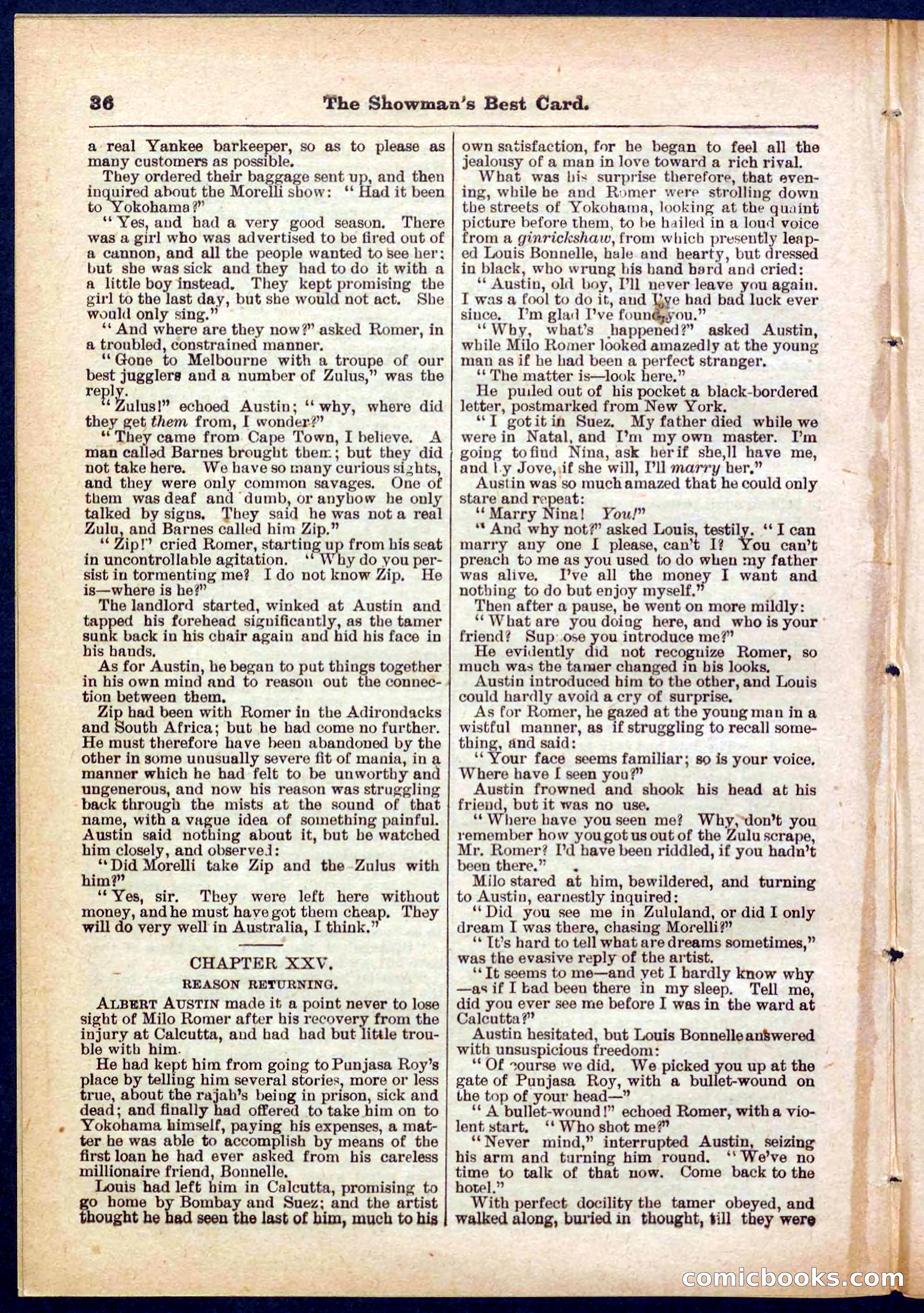 Beadle's Pocket Library No. 284 — page 36 of 48