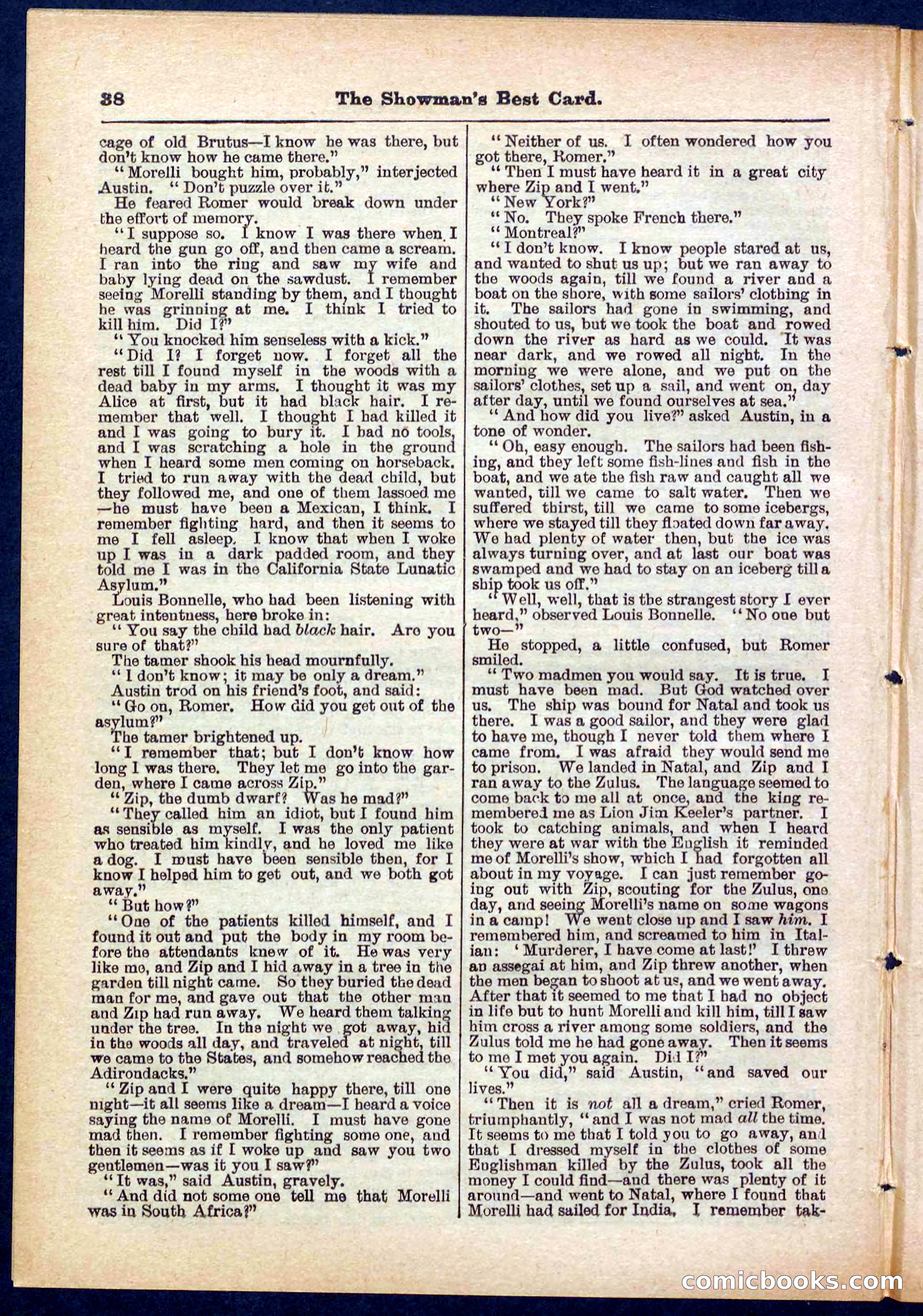 Beadle's Pocket Library No. 284 — page 38 of 48