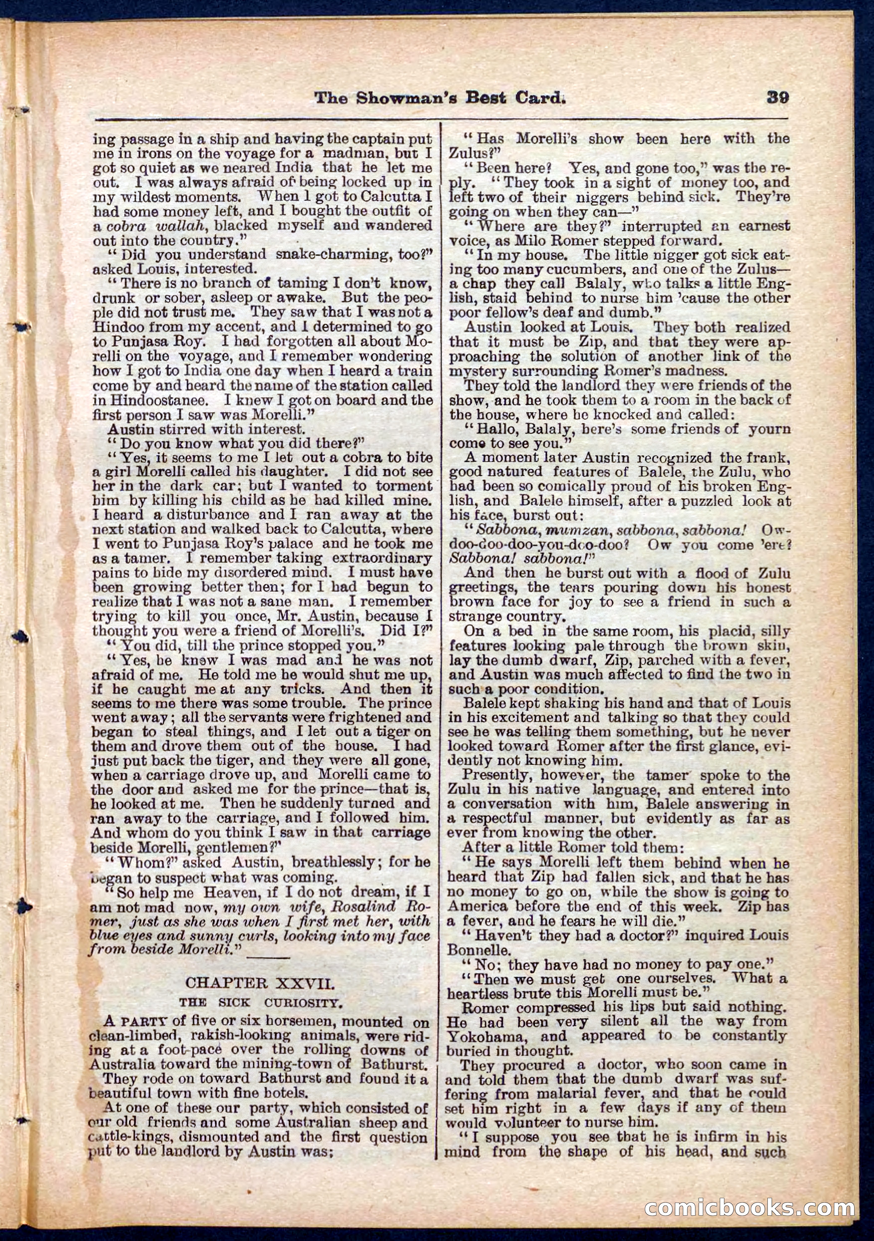 Beadle's Pocket Library No. 284 — page 39 of 48