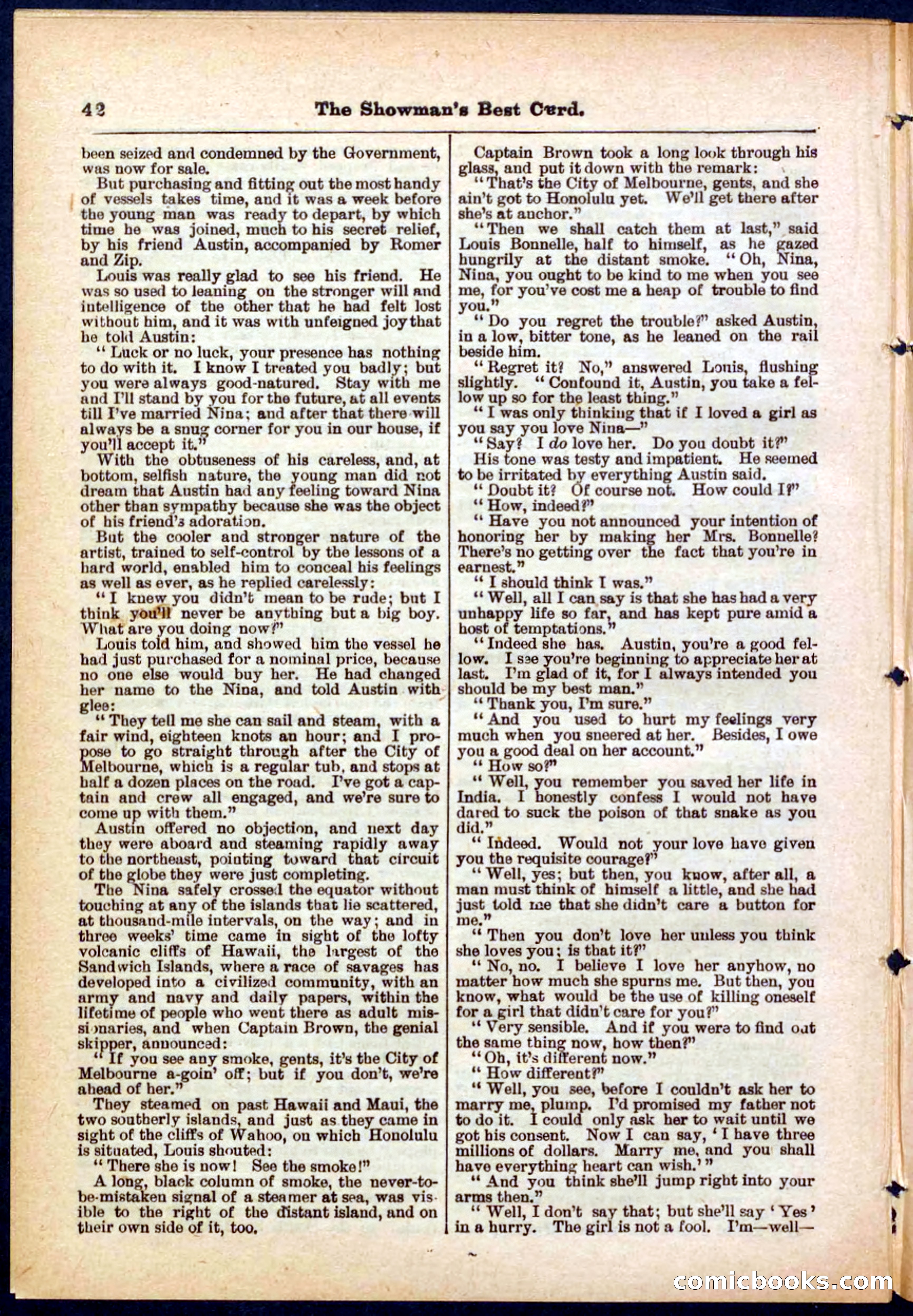 Beadle's Pocket Library No. 284 — page 42 of 48