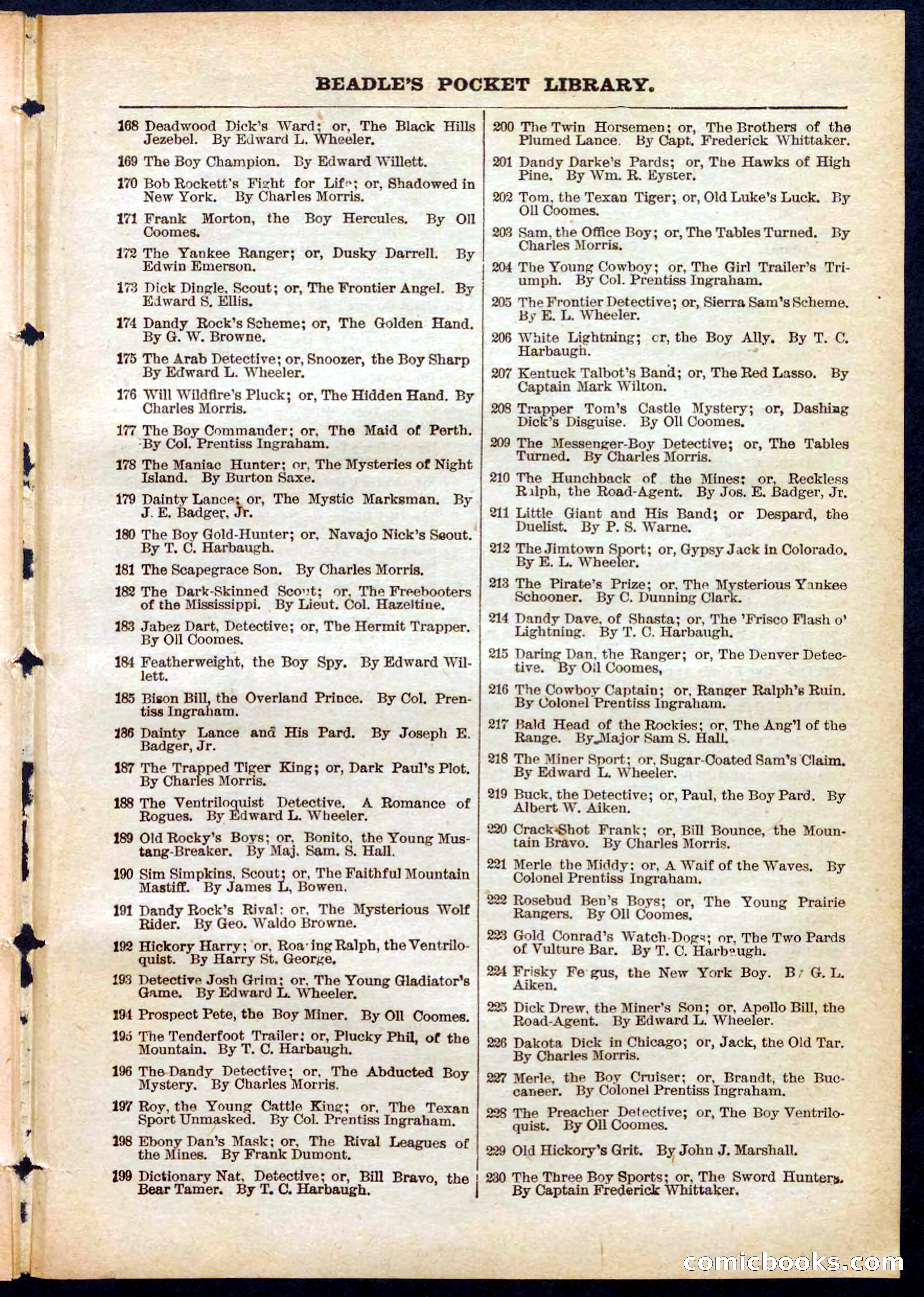 Beadle's Pocket Library No. 285 — page 31 of 32