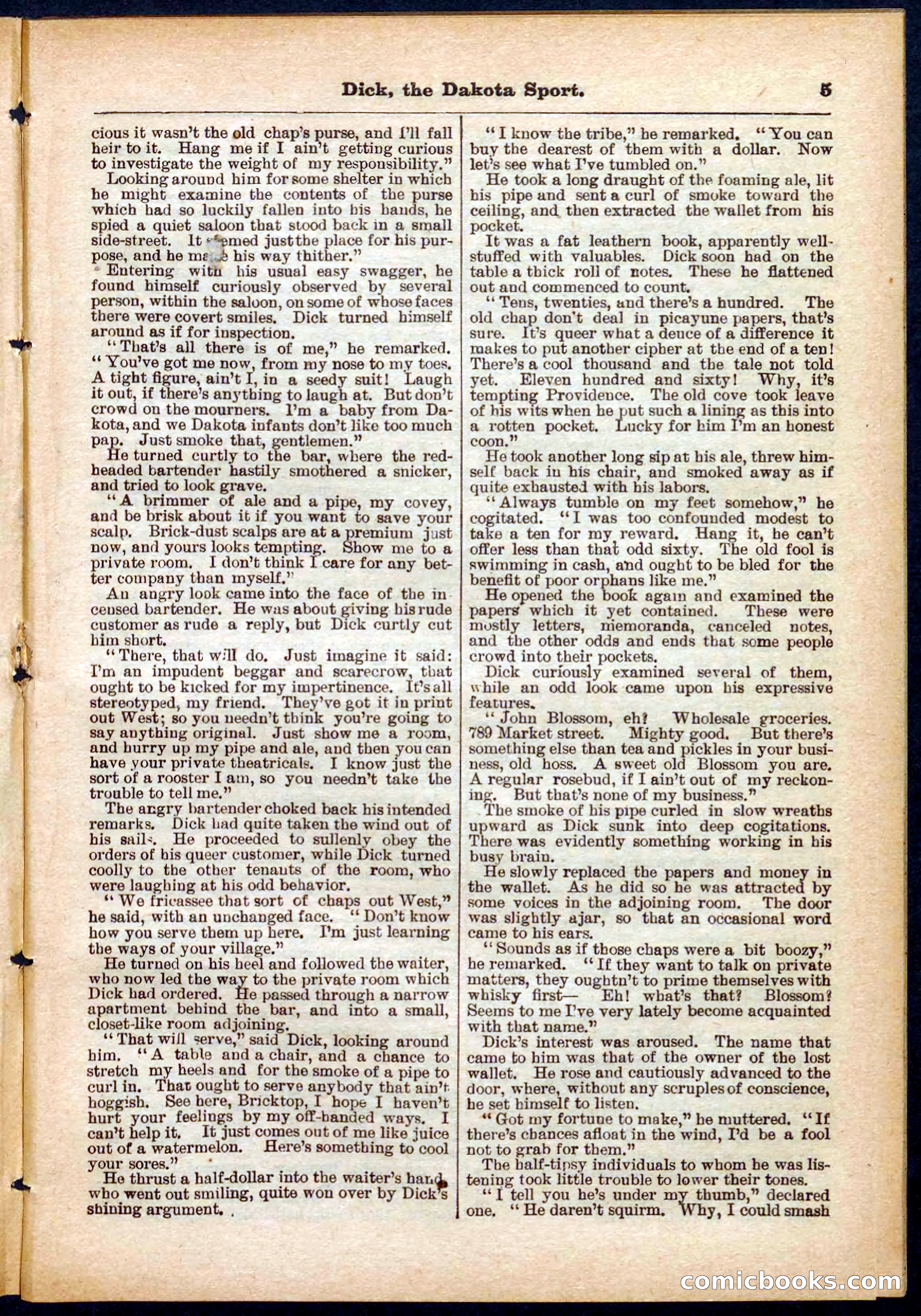 Beadle's Pocket Library No. 286 — page 5 of 32