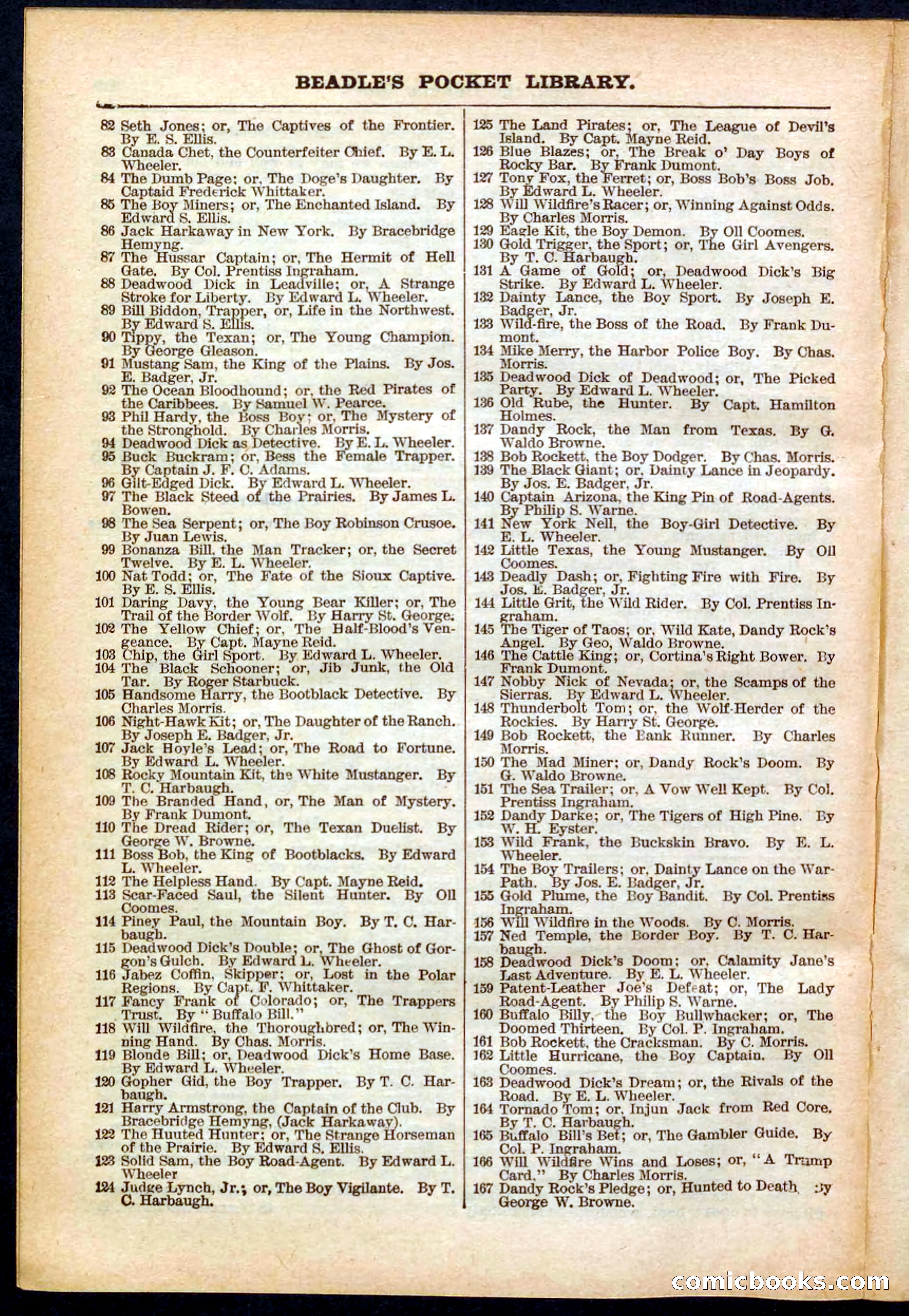 Beadle's Pocket Library No. 286 — page 30 of 32