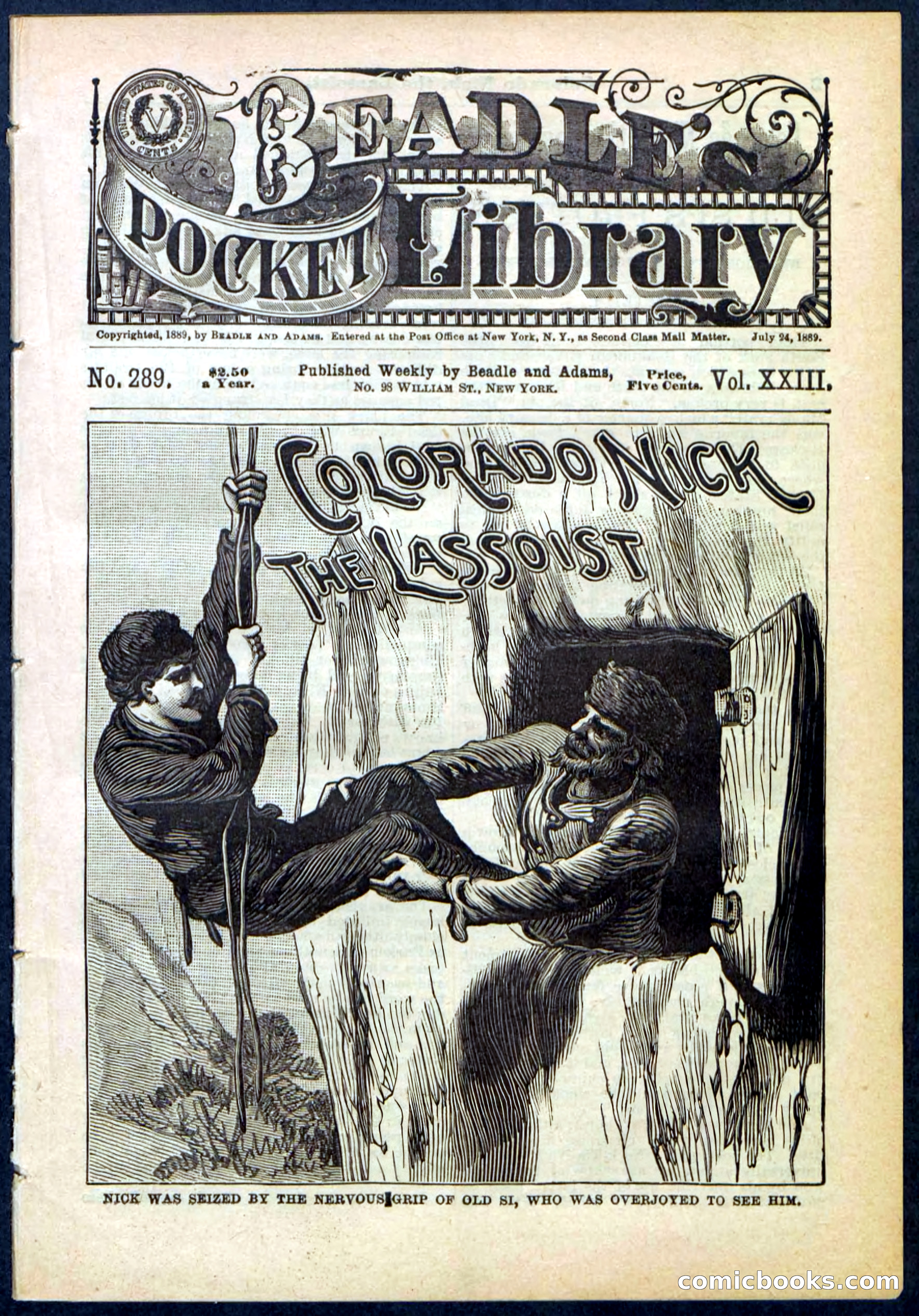 Beadle's Pocket Library No. 289 — page 1 of 32