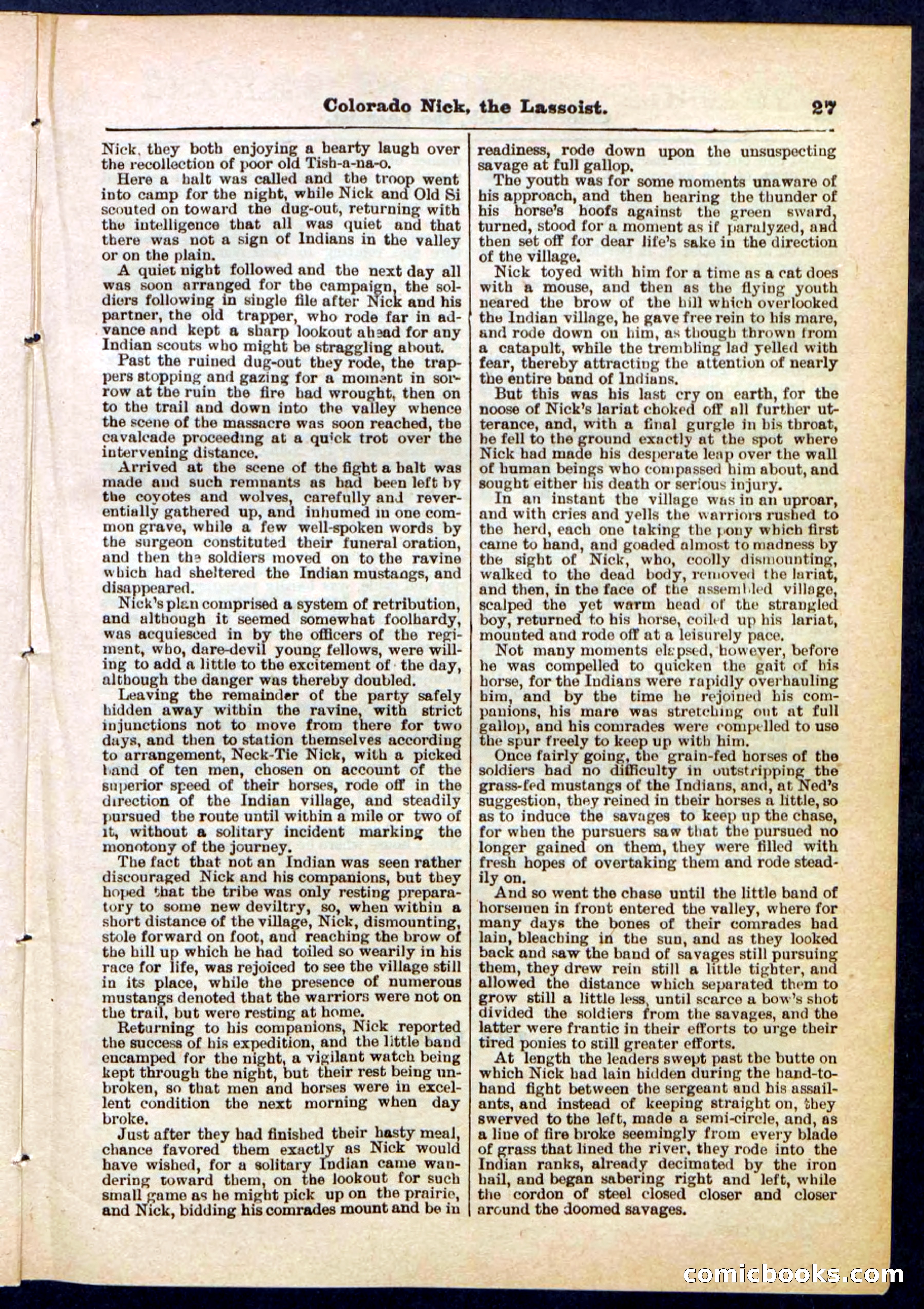 Beadle's Pocket Library No. 289 — page 27 of 32