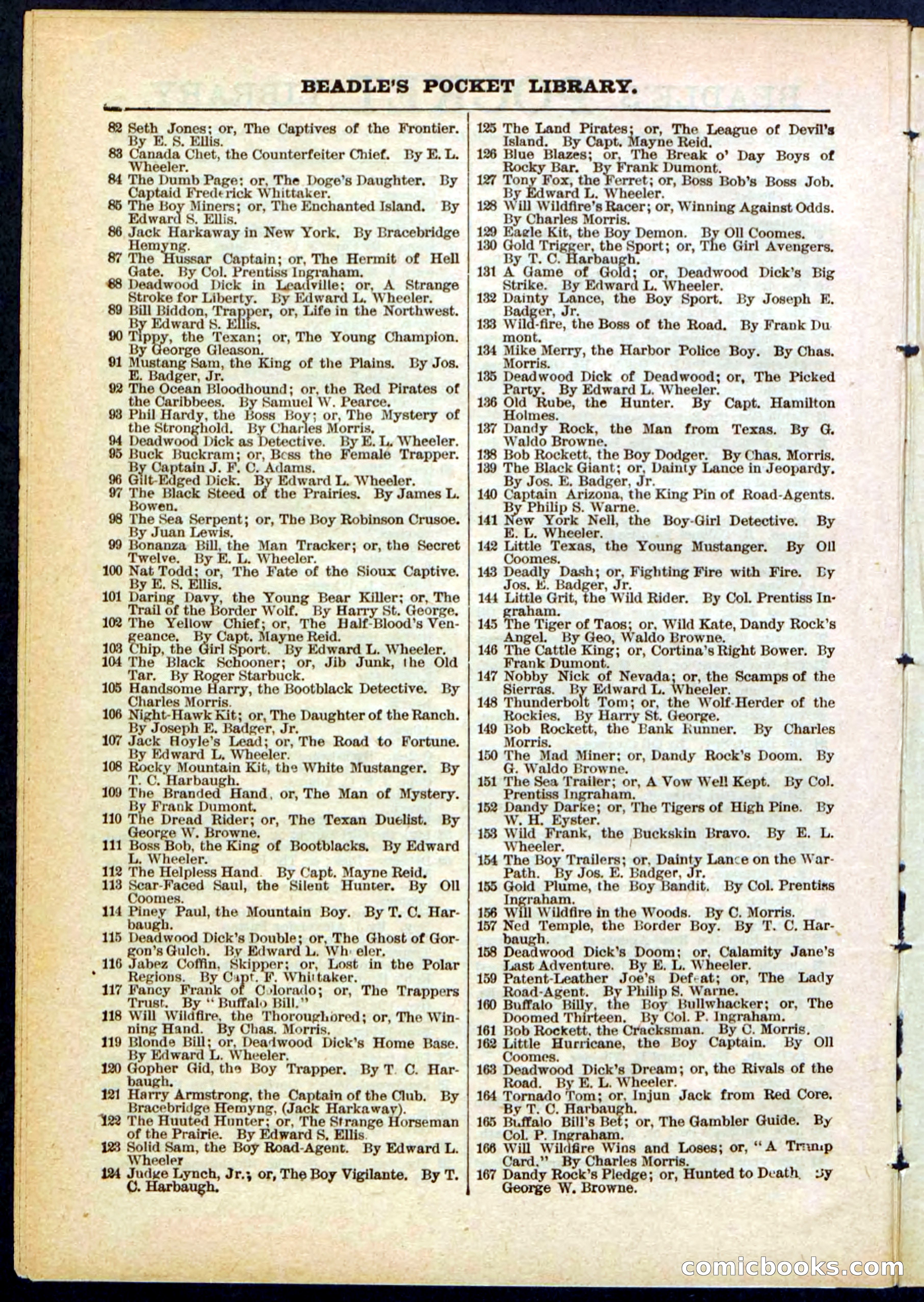 Beadle's Pocket Library No. 289 — page 30 of 32