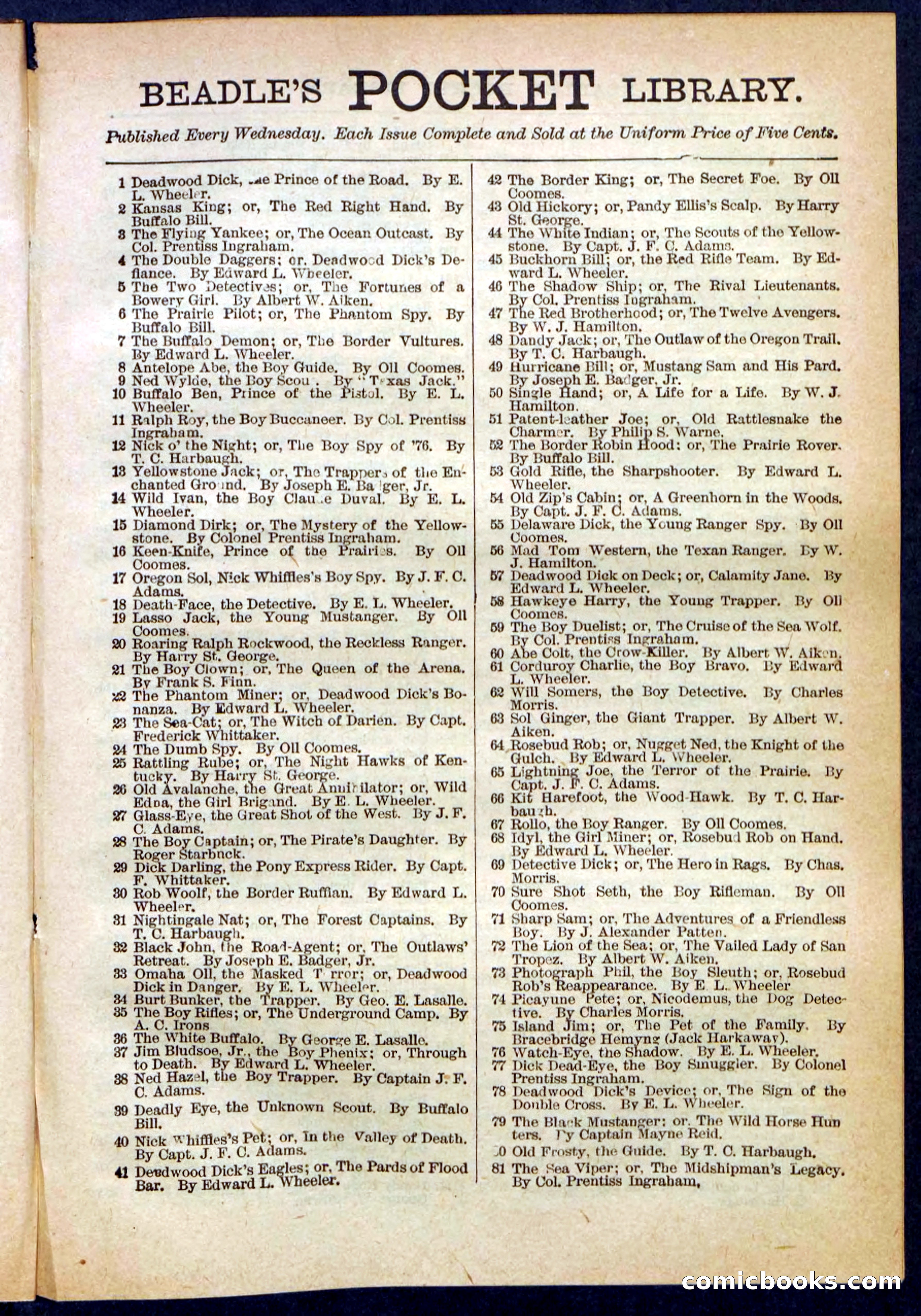 Beadle's Pocket Library No. 304 — page 45 of 48