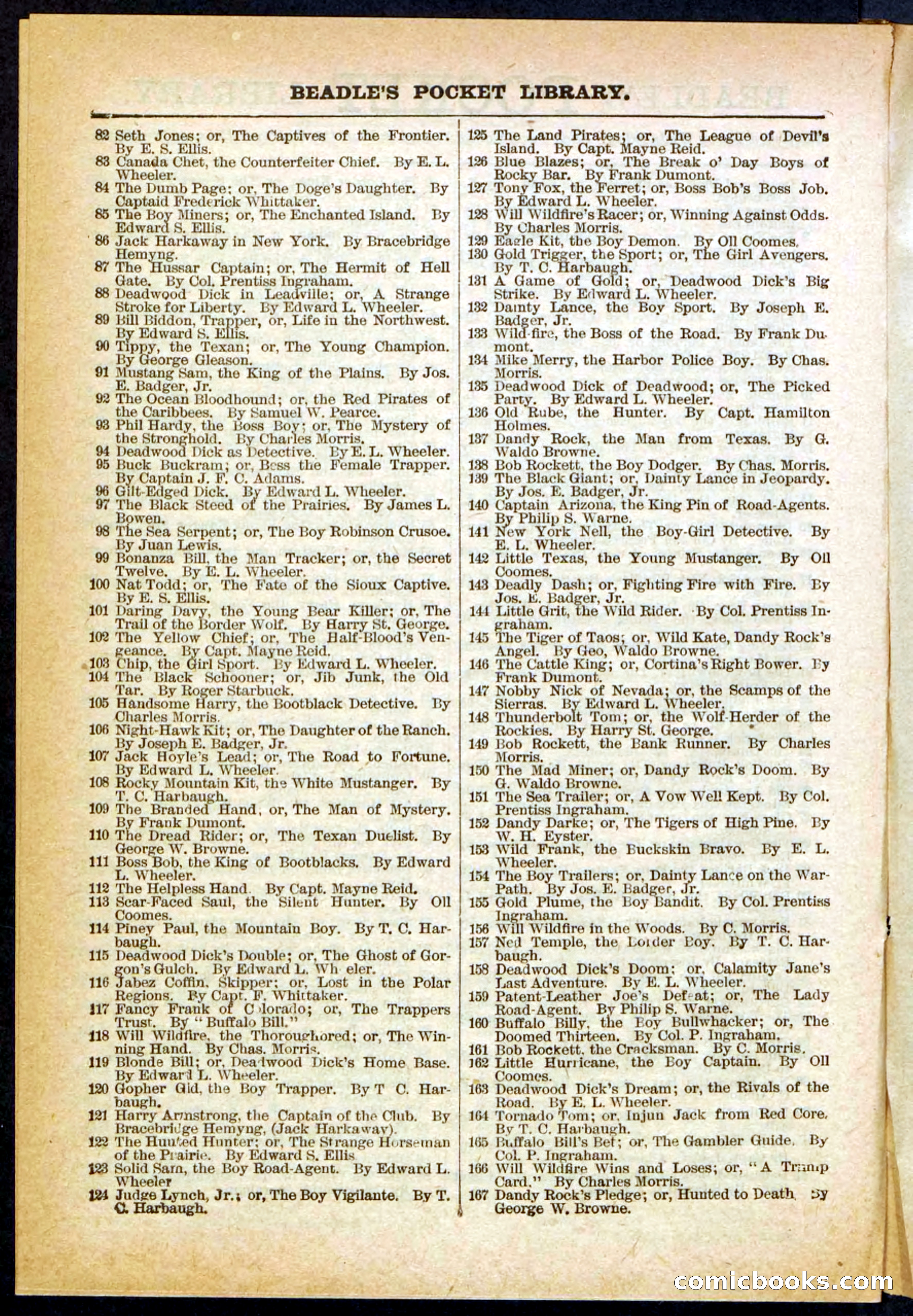 Beadle's Pocket Library No. 304 — page 46 of 48
