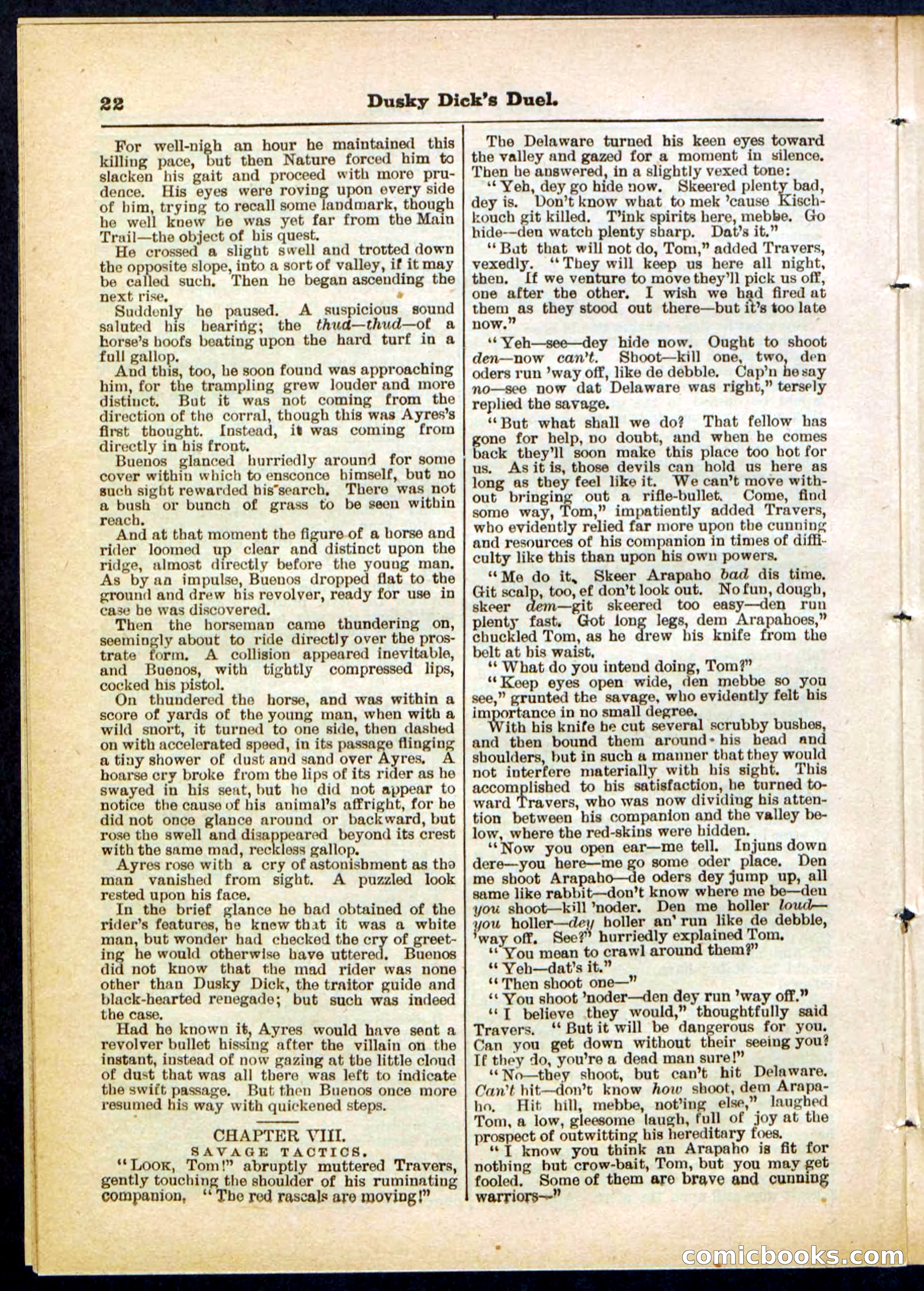 Beadle's Pocket Library No. 305 — page 22 of 32