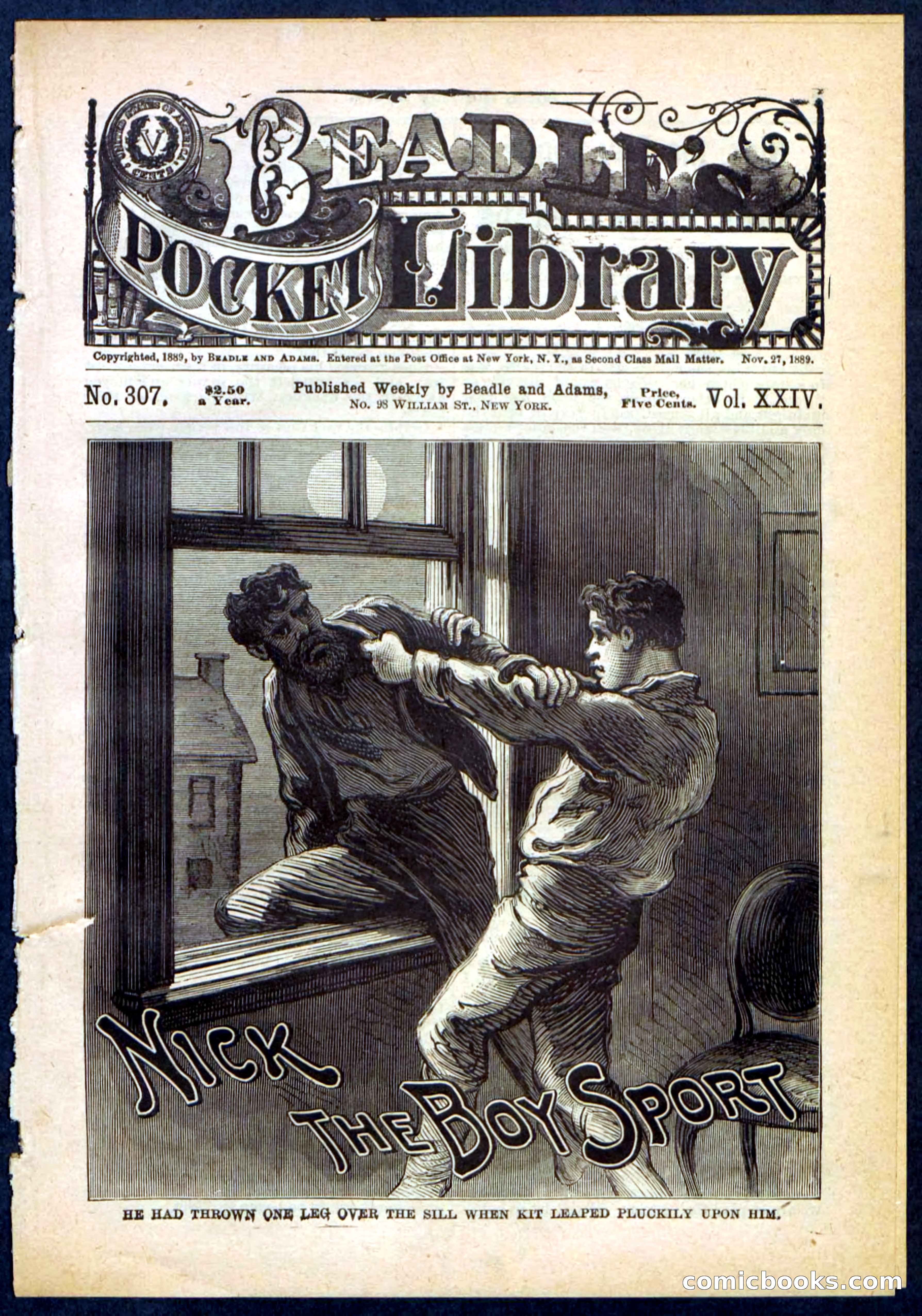Beadle's Pocket Library, No. 307 — page 1 of 32