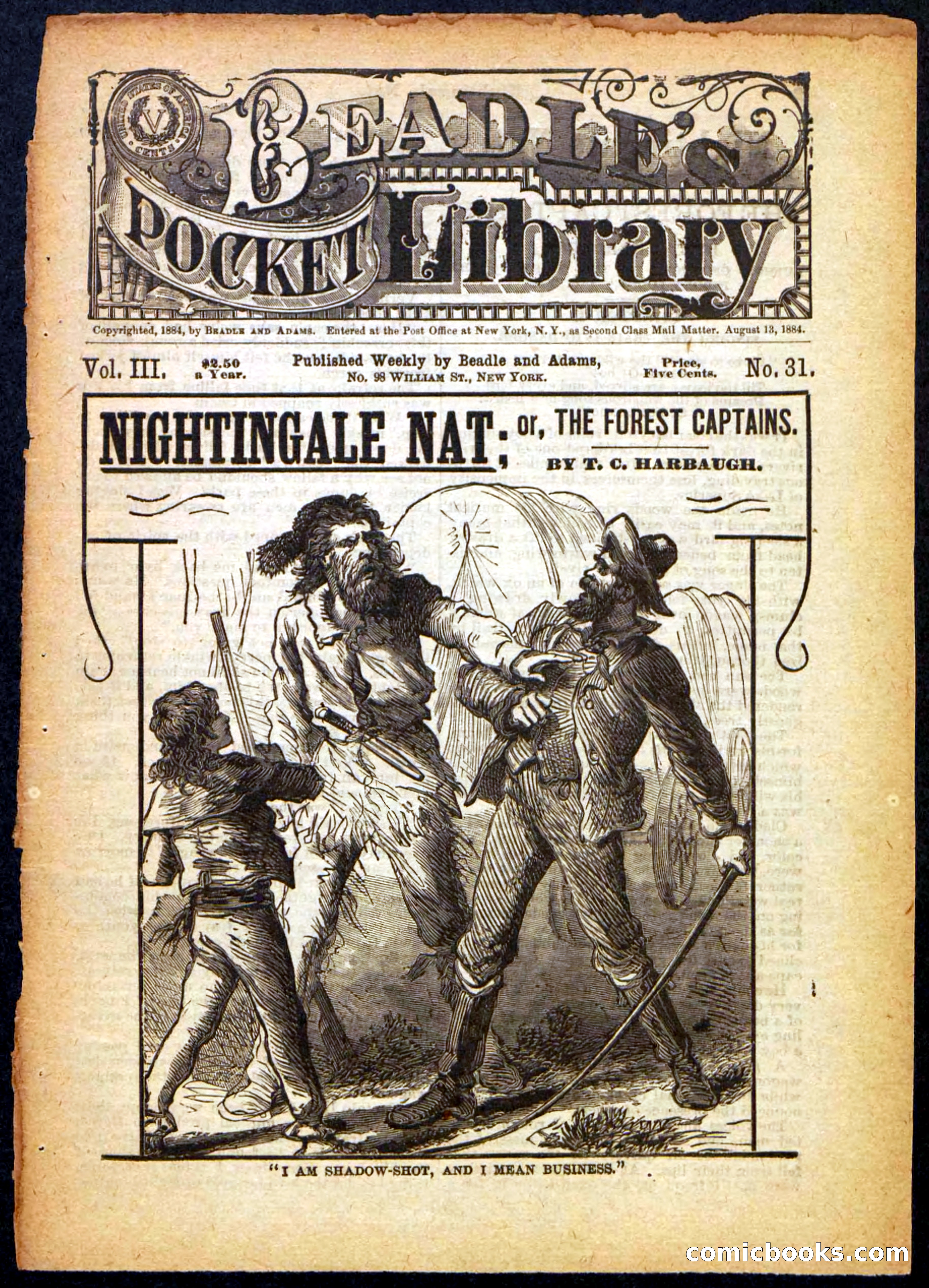 Beadle's Pocket Library, No. 31 — page 1 of 32