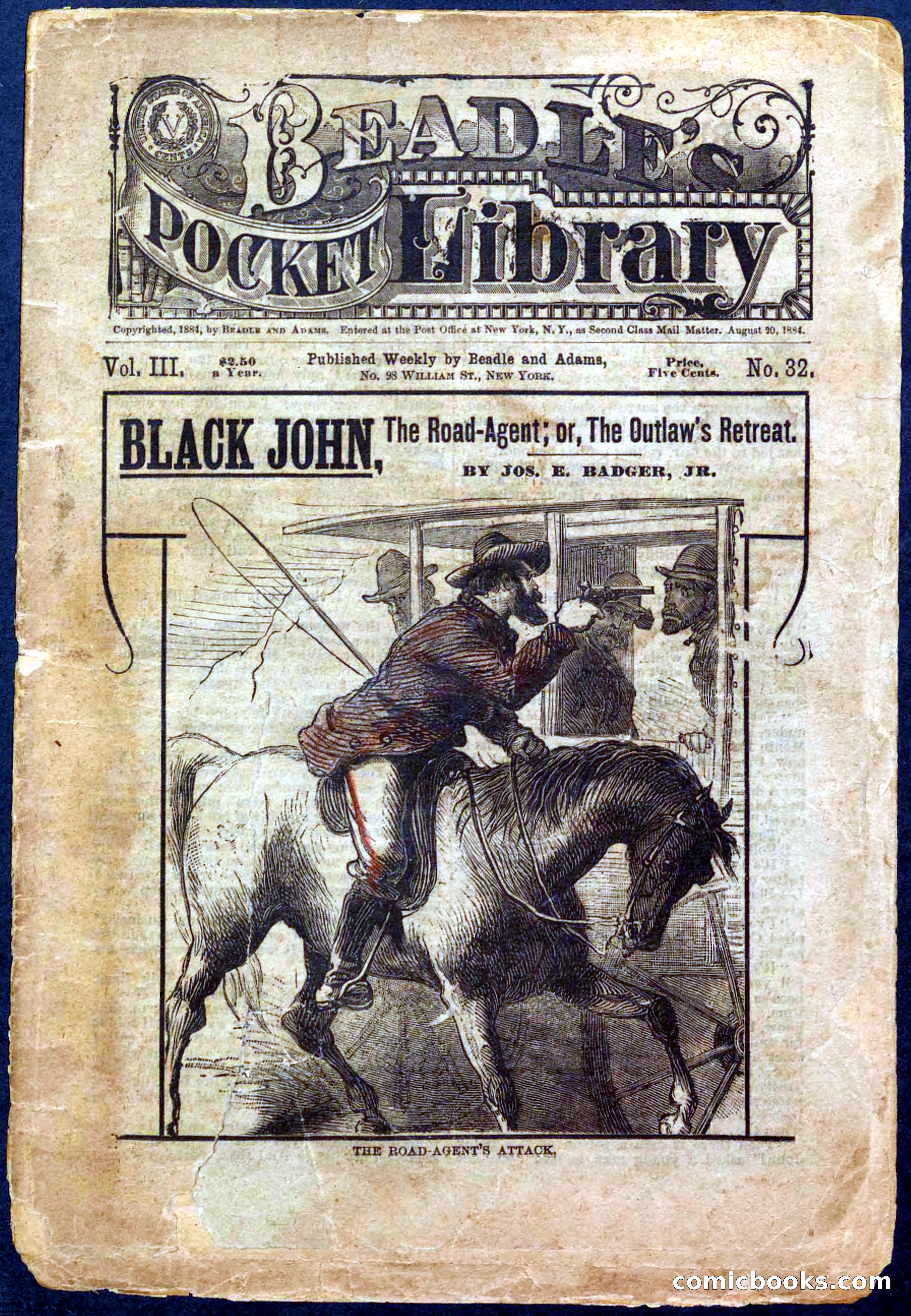 Beadle's Pocket Library, Vol. III, No. 32 — page 1 of 32