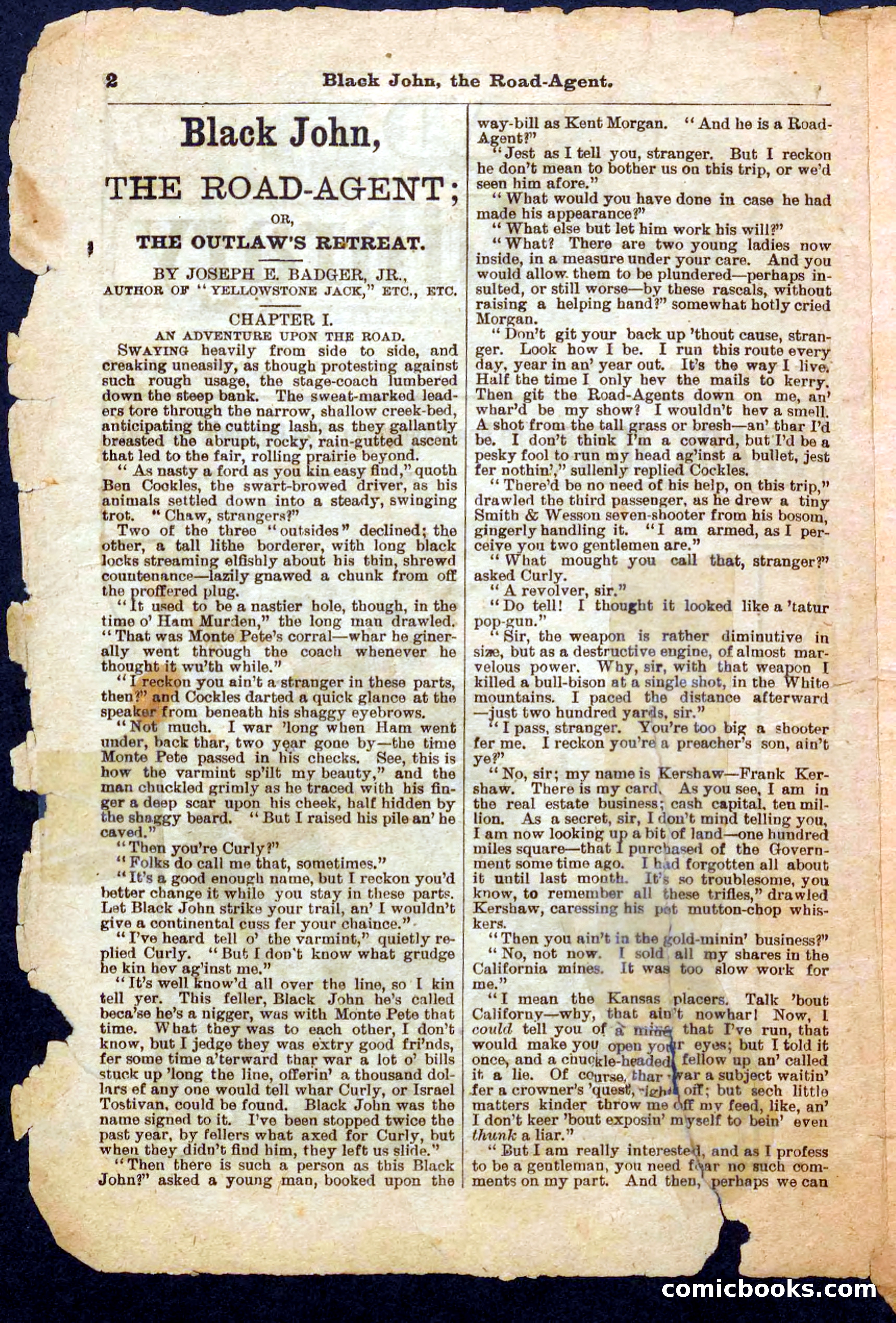 Beadle's Pocket Library, Vol. III, No. 32 — page 2 of 32